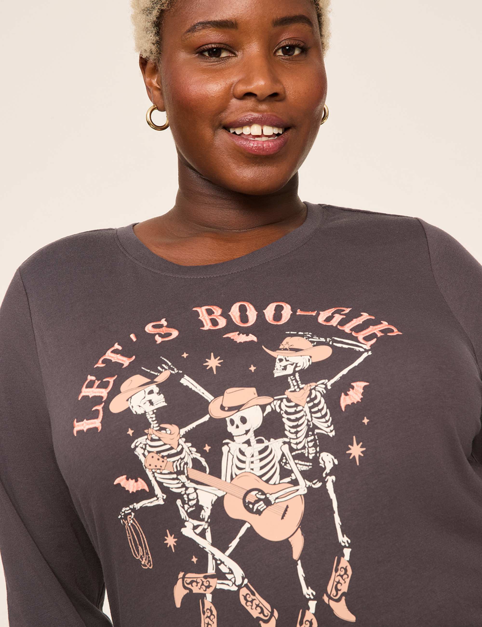 Let's Boo-gie Long-Sleeve Graphic Tee