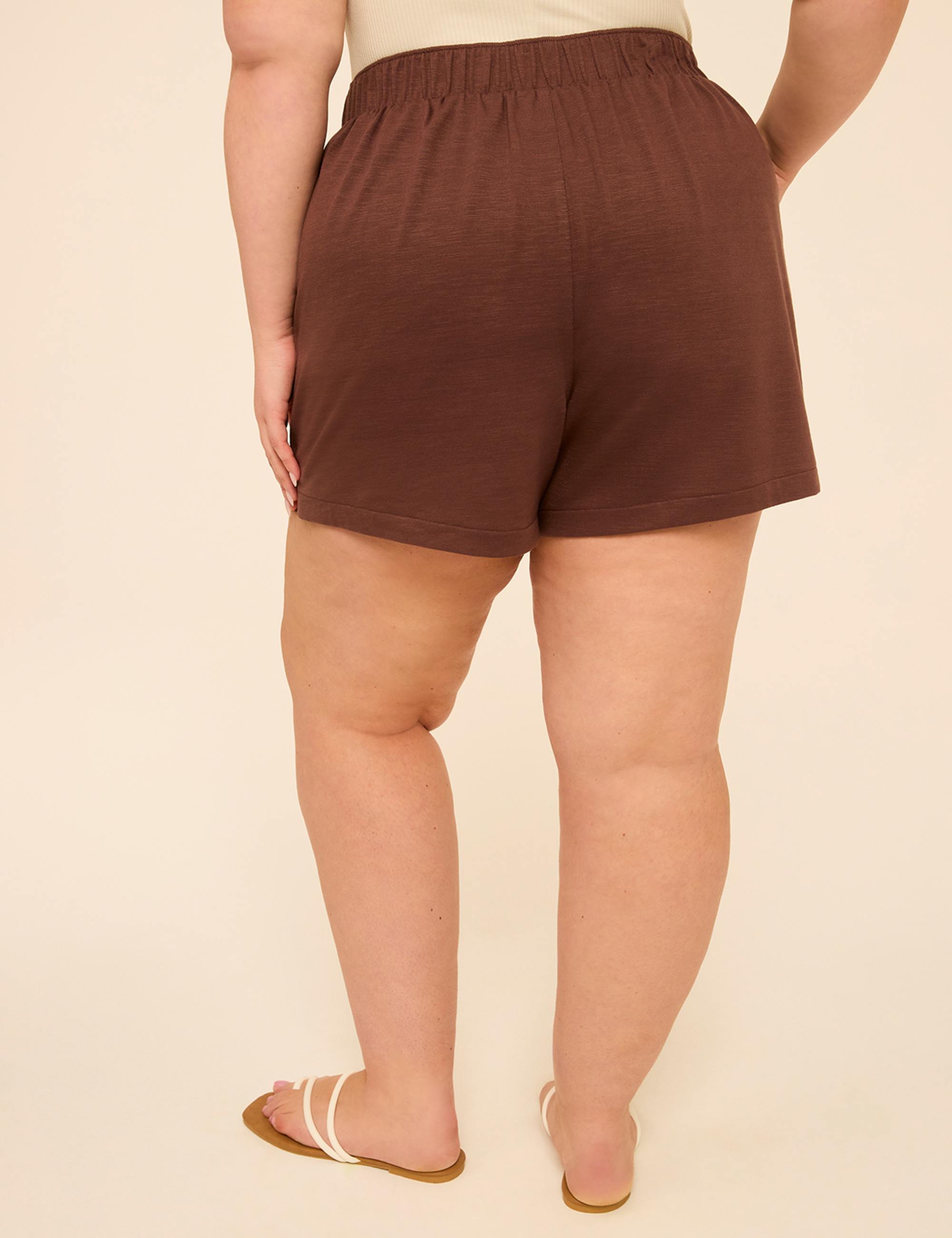 Knit Slub Relaxed Pull-On 5.5” Short
