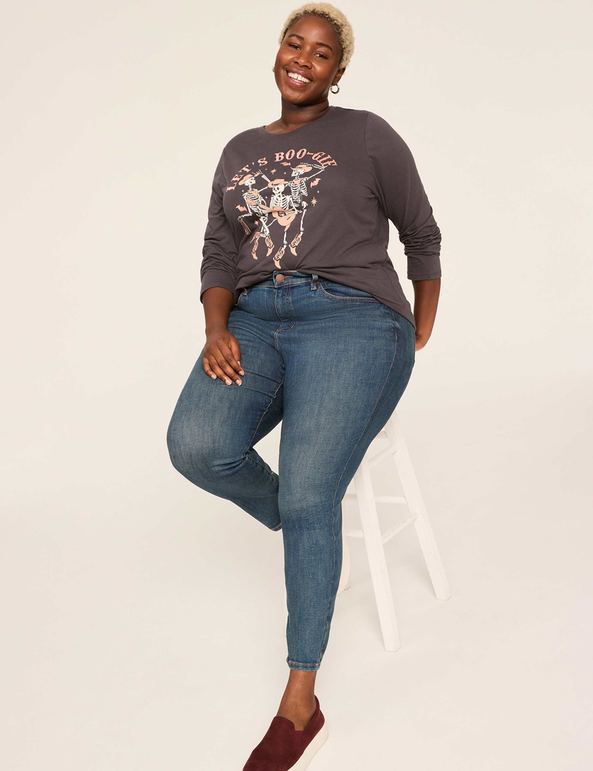 Let's Boo-gie Long-Sleeve Graphic Tee