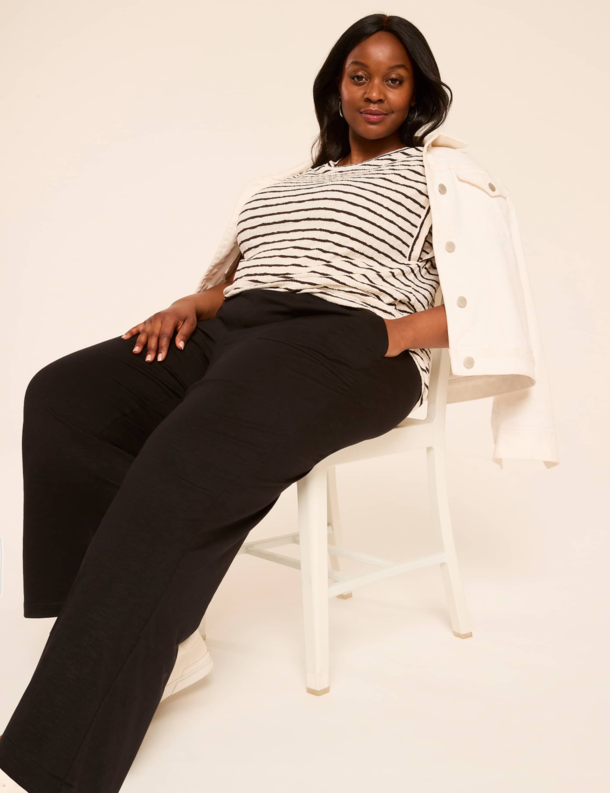 Dolman-Sleeve Textured Knit Top