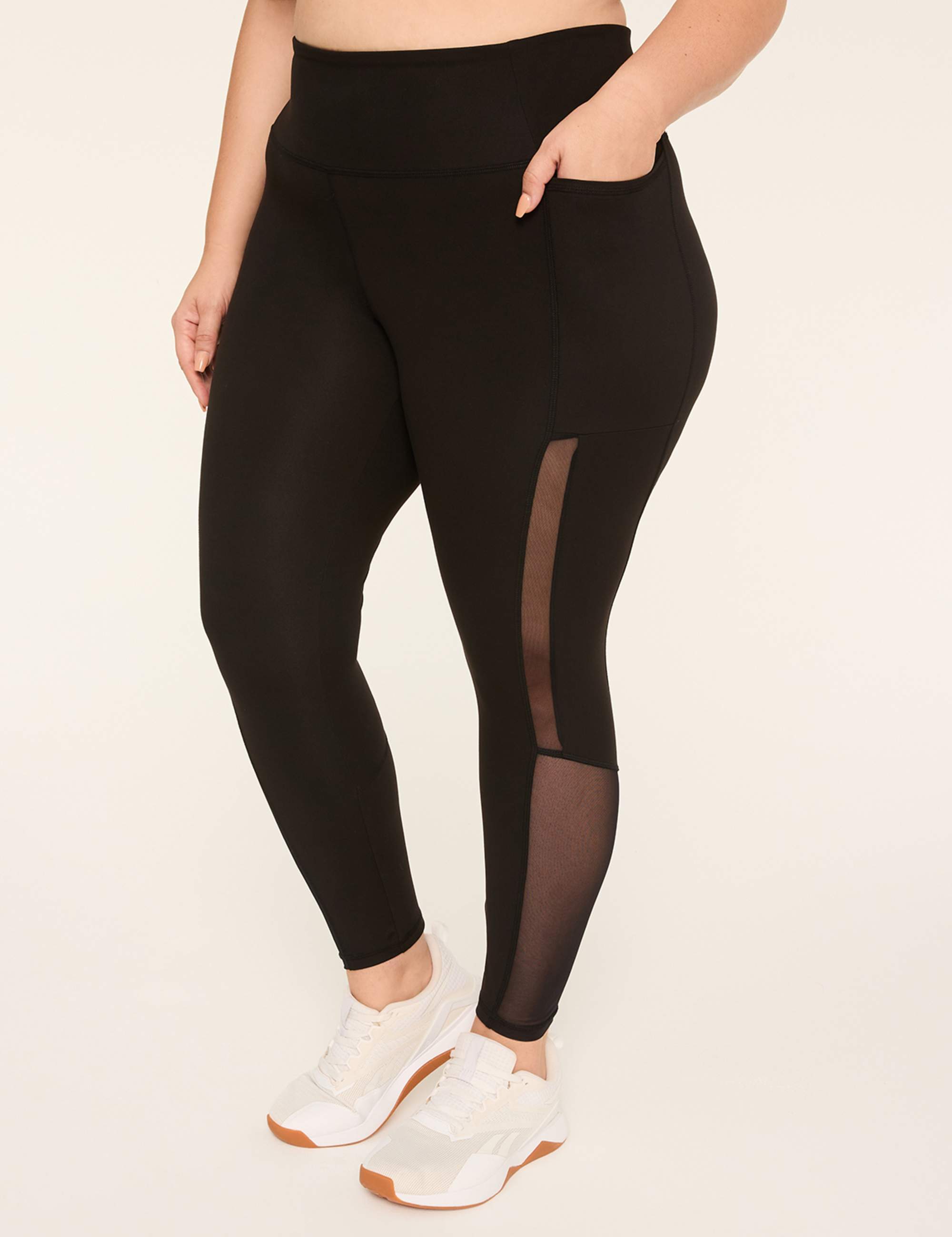 LIVI Soft High-Rise Mesh-Detail 7/8 Legging