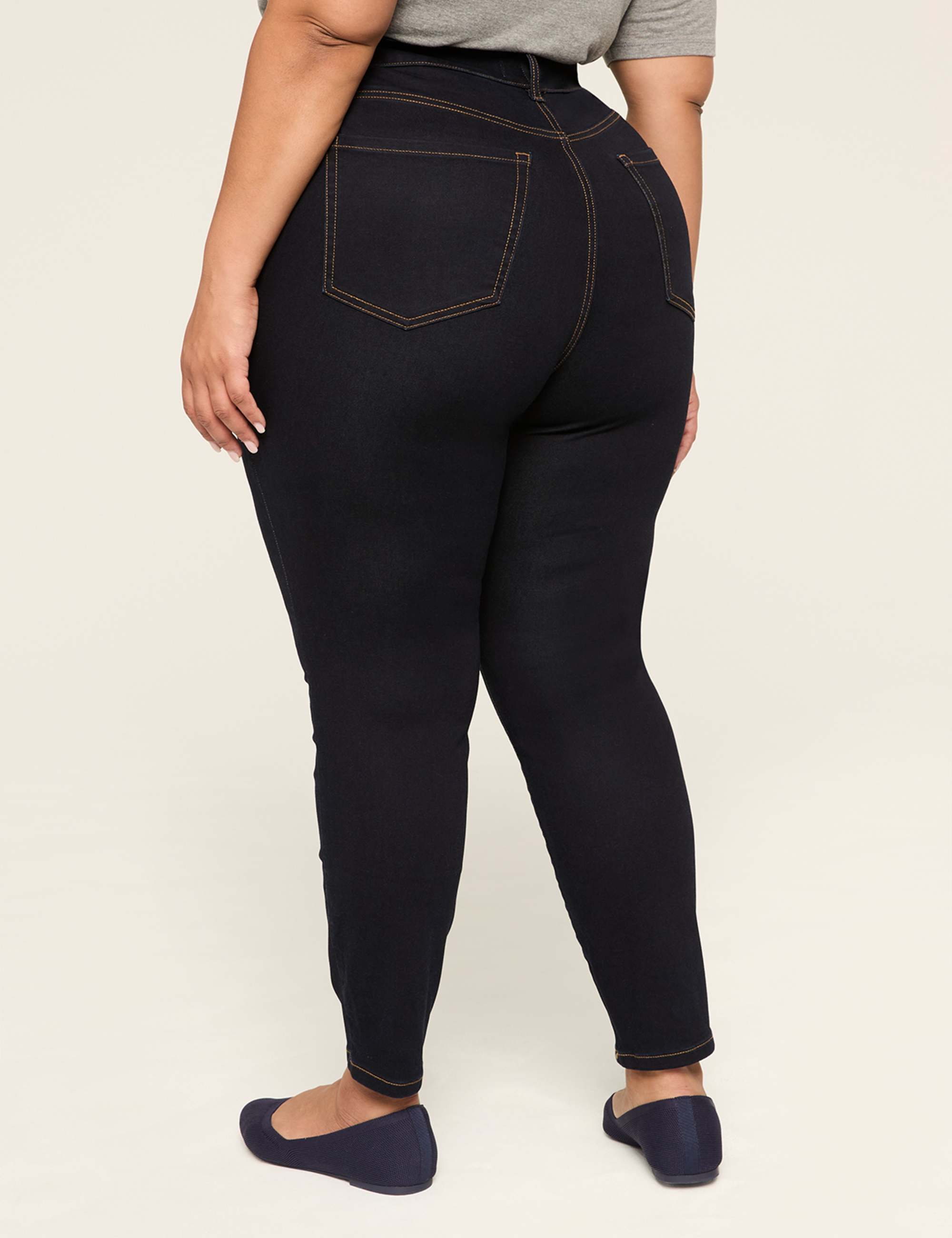High-Rise Sateen Skinny Jean