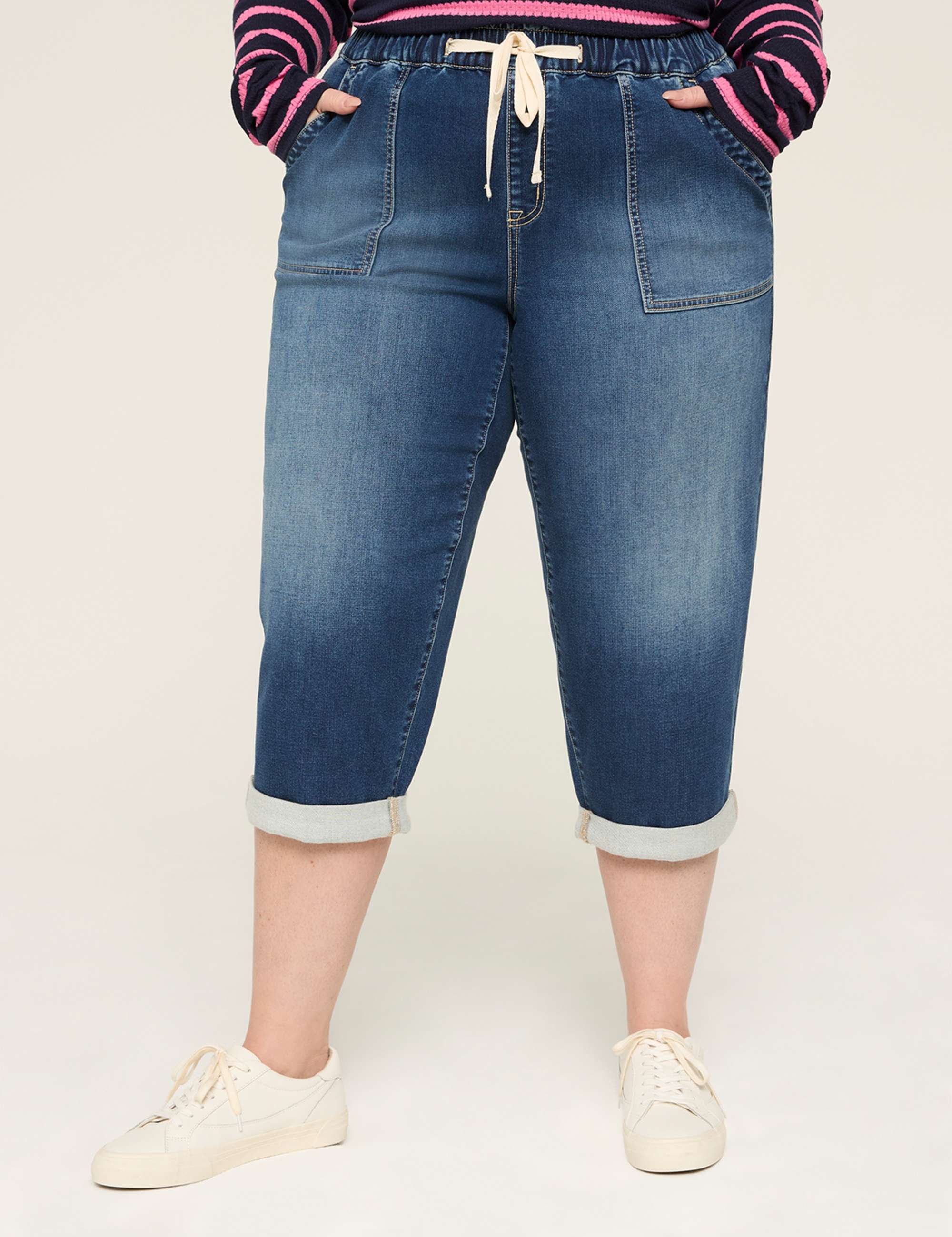 Cloud Knit Pull-On High-Rise Capri
