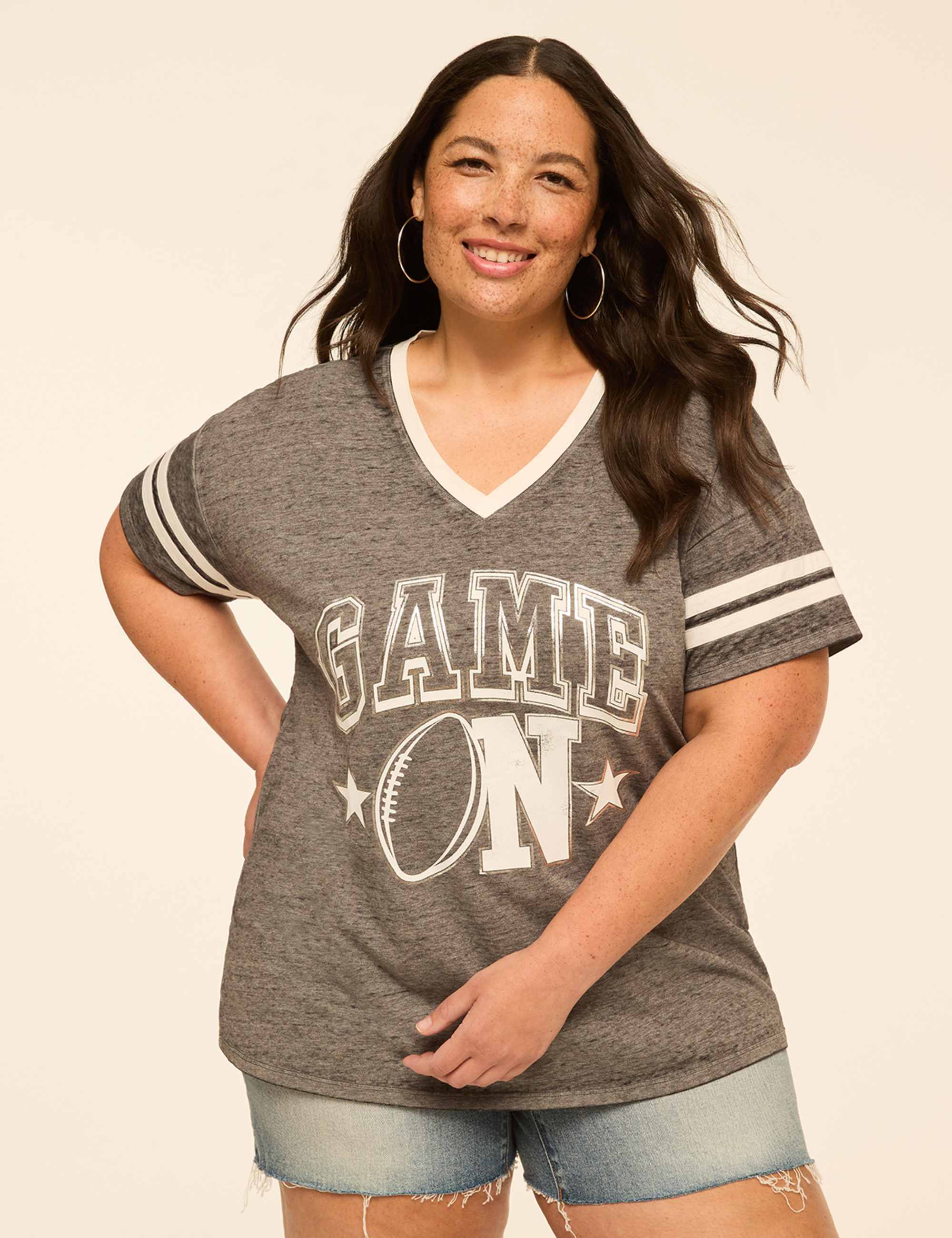 Distressed Game On Graphic Tee
