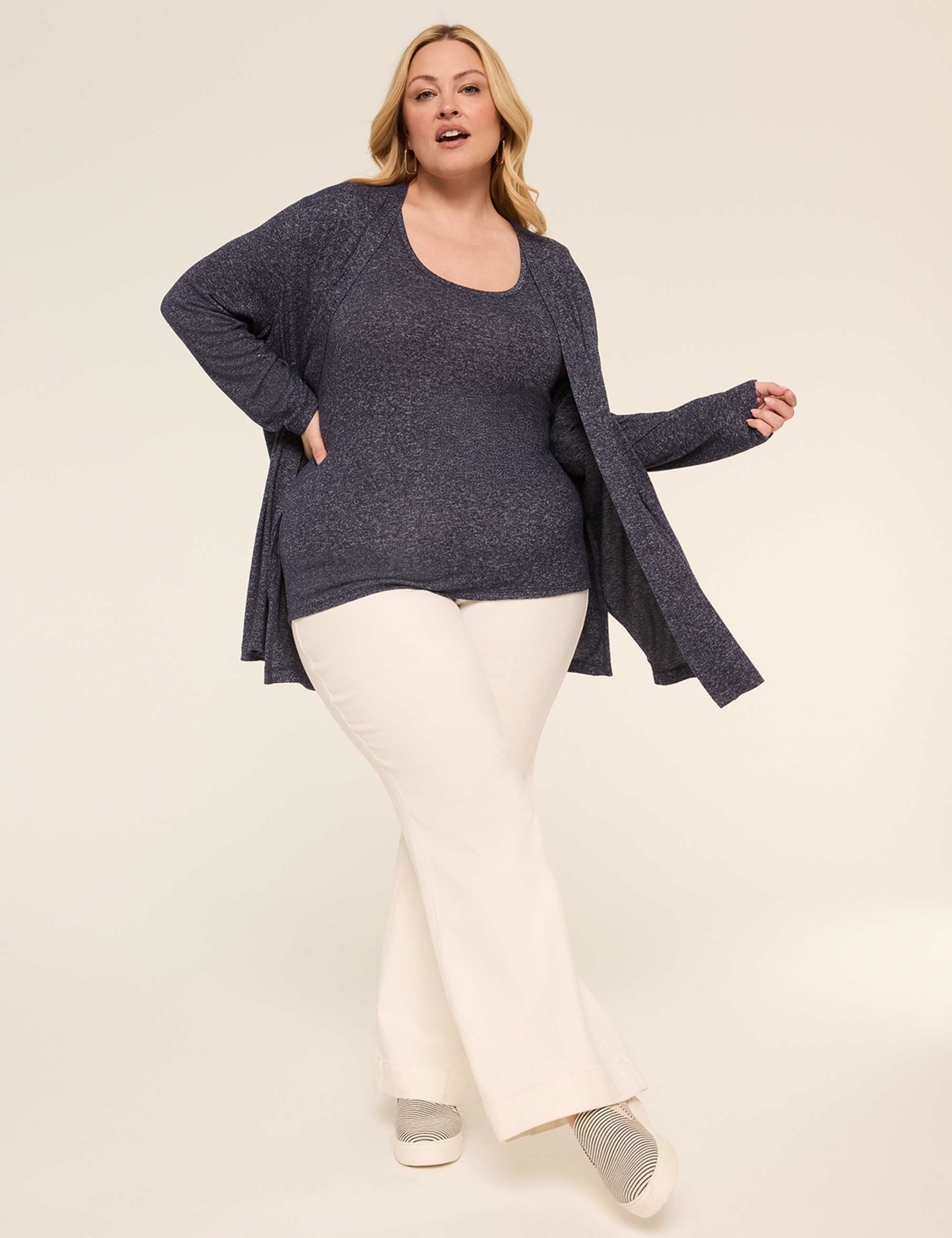 Open-Front Hacci Overpiece