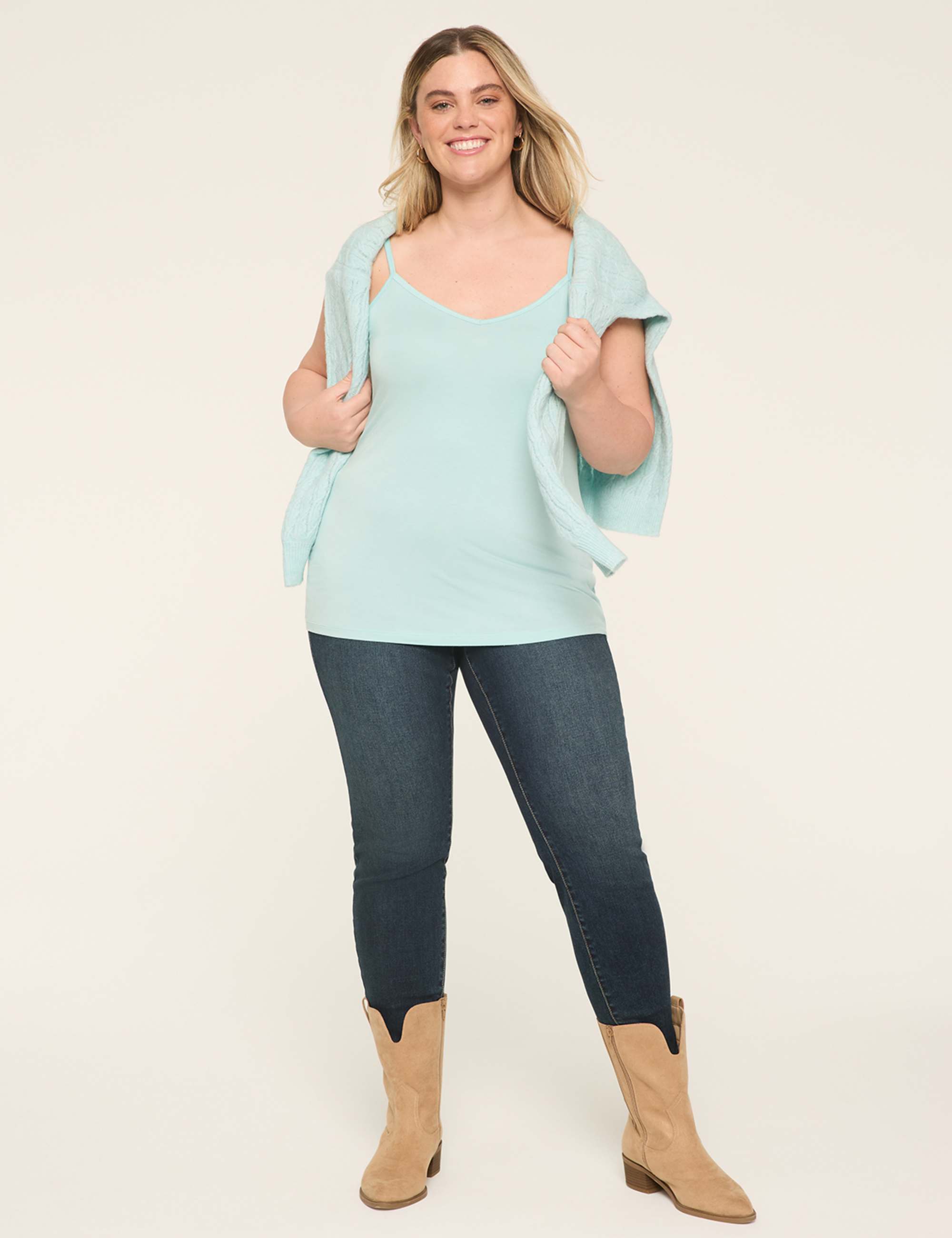 V-Neck Body-Skimming Cami