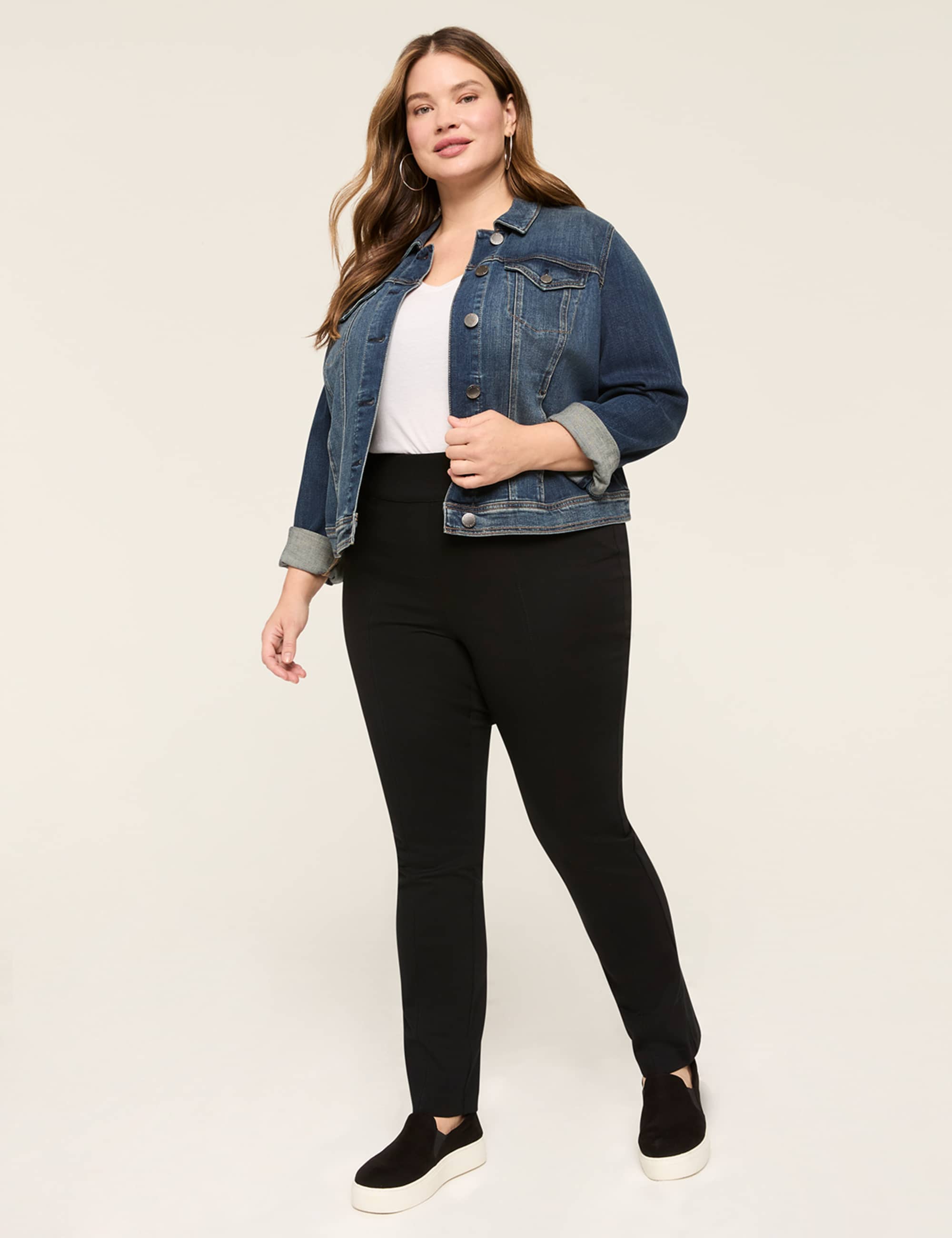 Ponte Pull-On High-Rise Straight Pant