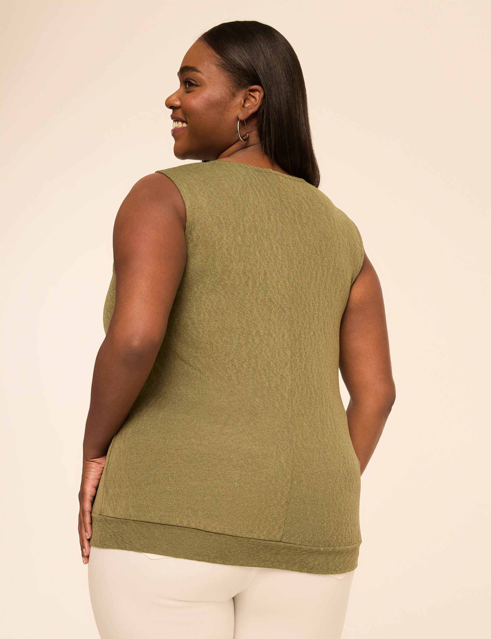 Sleeveless Asymmetrical Top