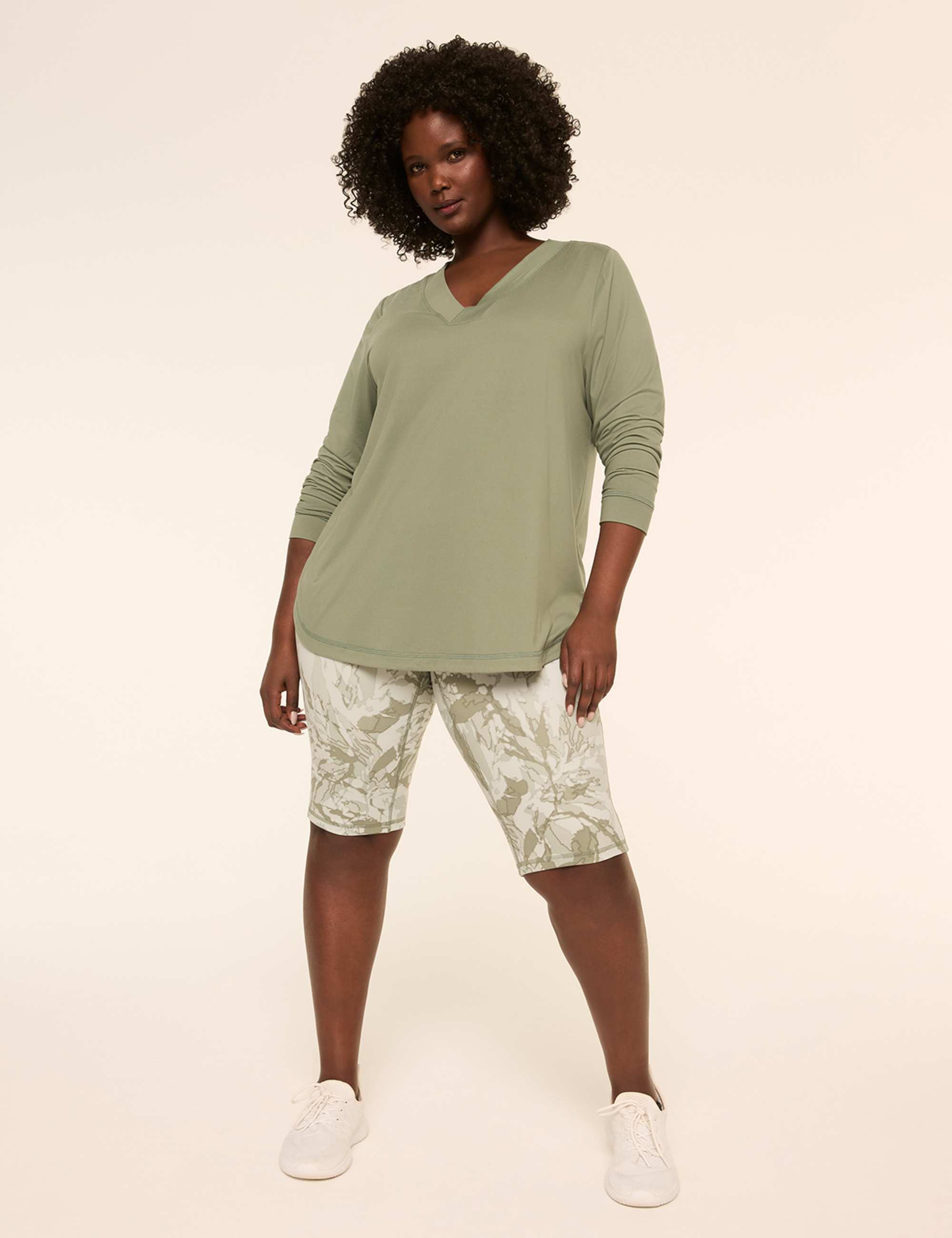 LIVI Soft Long-Sleeve V-Neck Tee