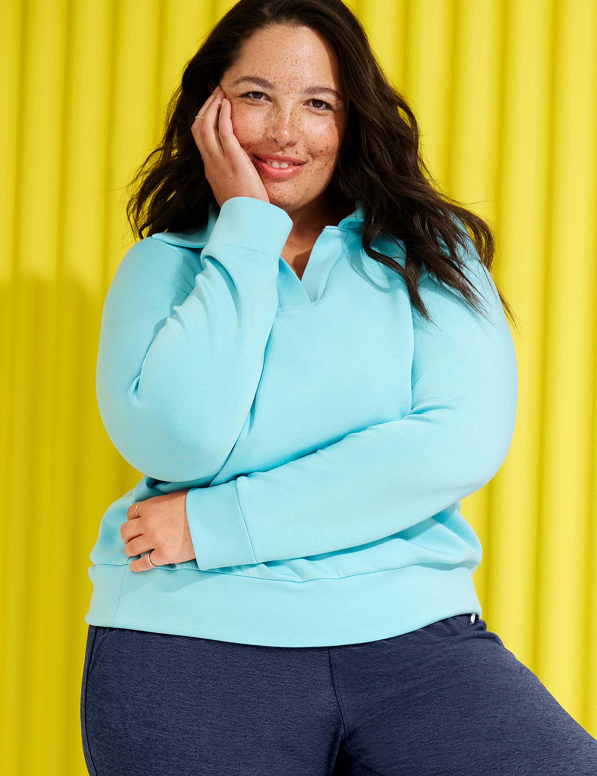 LIVI Journey Polo Notch-Neck Pullover