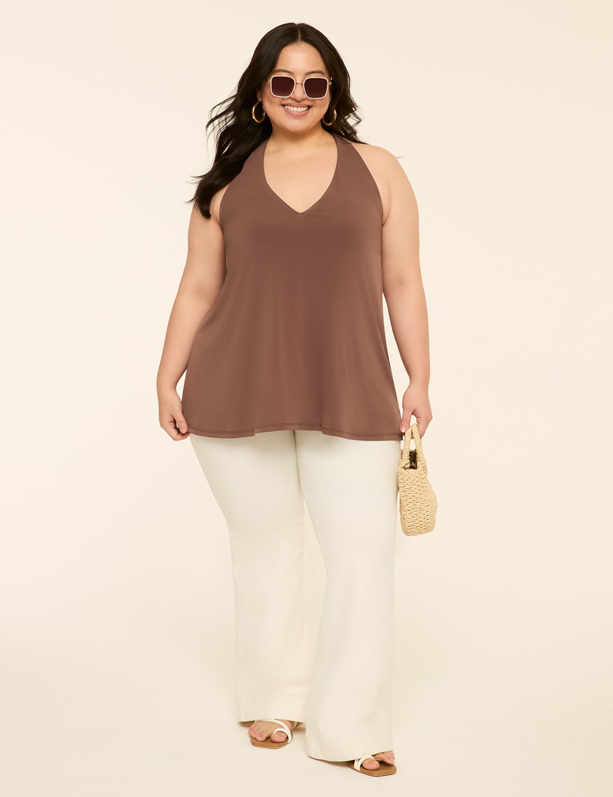 Tie-Neck Halter Top