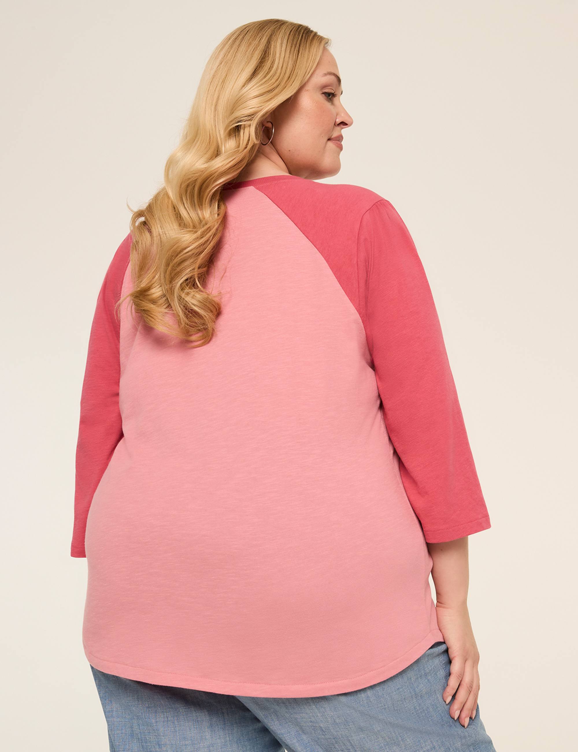 3/4 Puff Sleeve Baseball Tee
