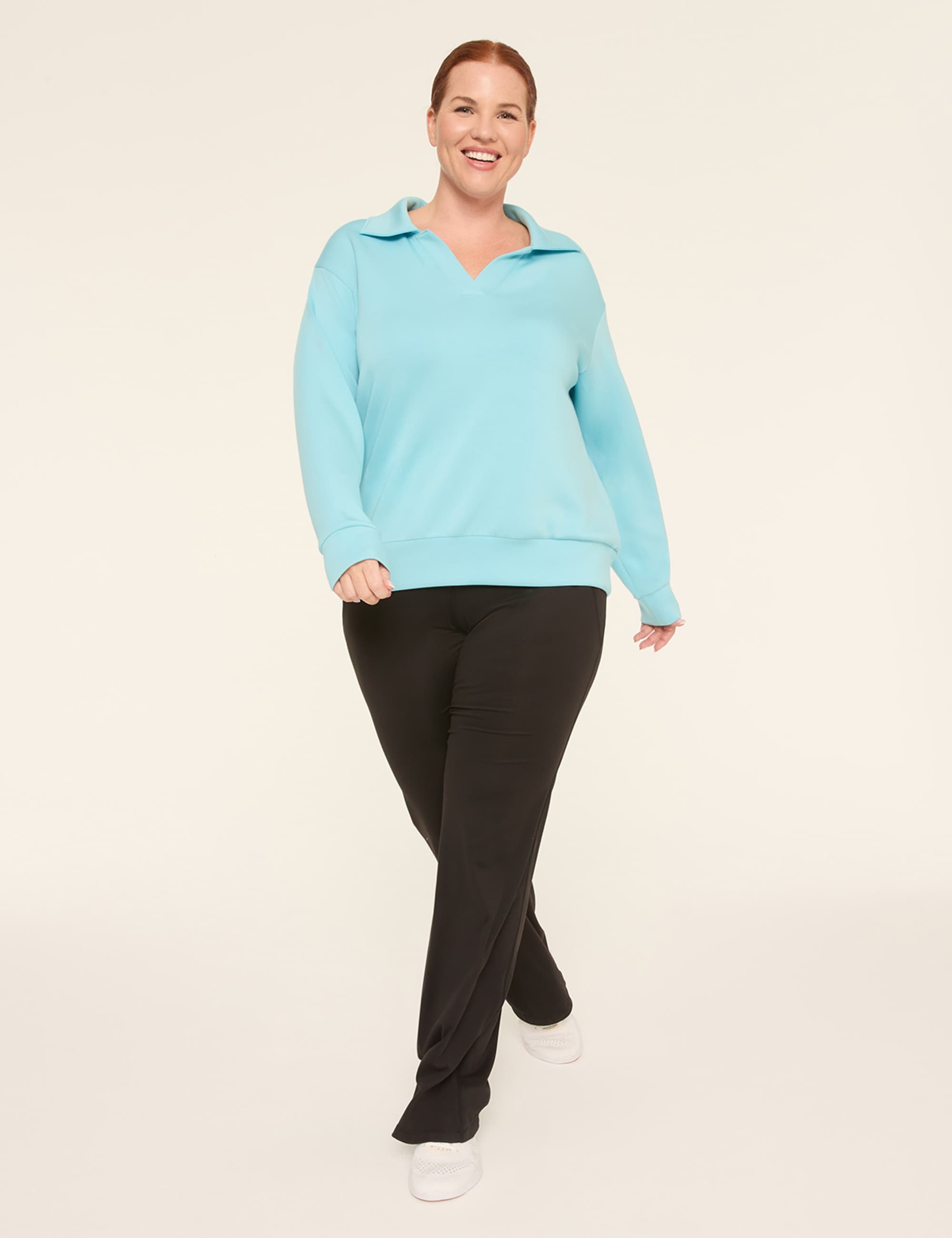 LIVI Journey Polo Notch-Neck Pullover