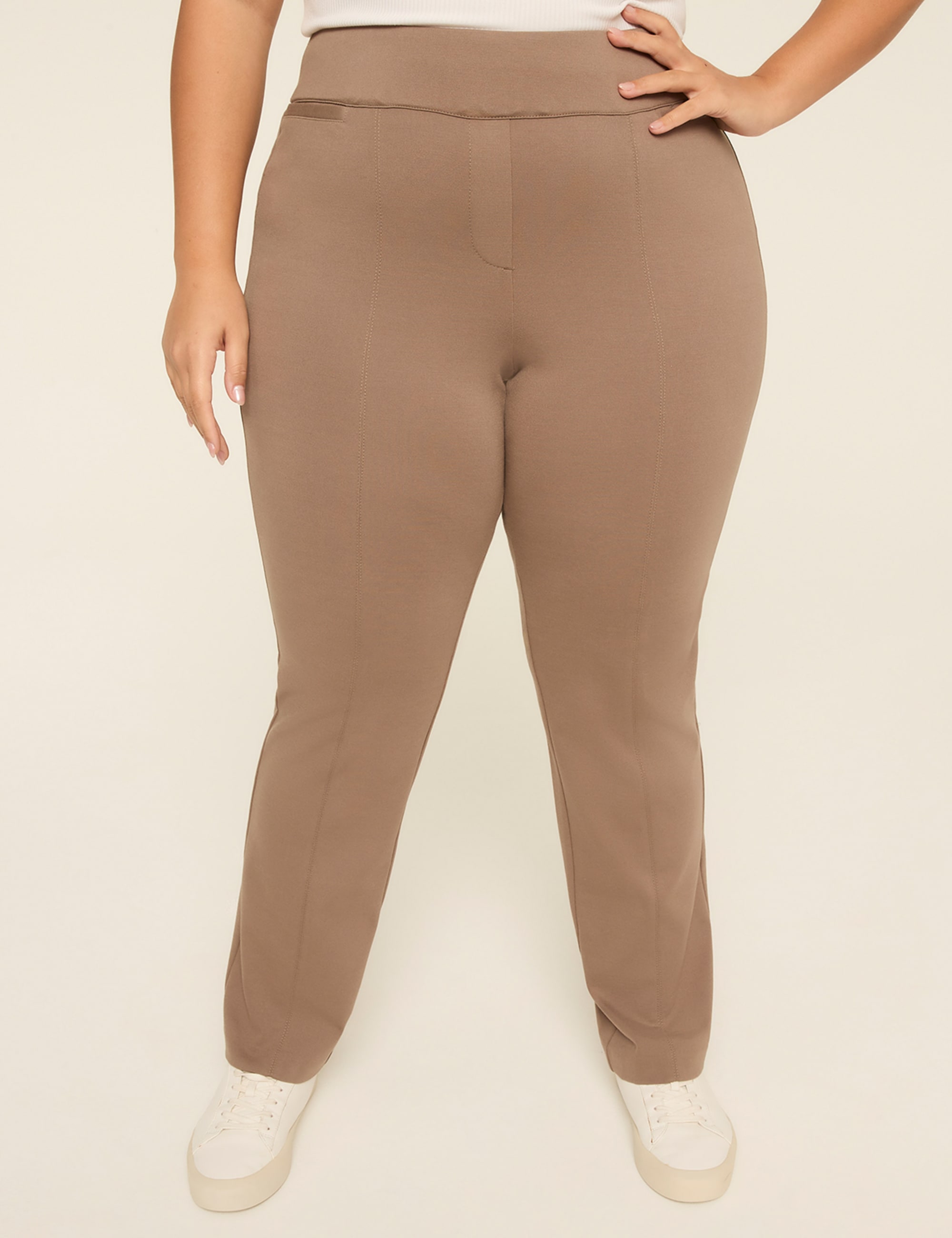 Ponte Pull-On High-Rise Straight Pant