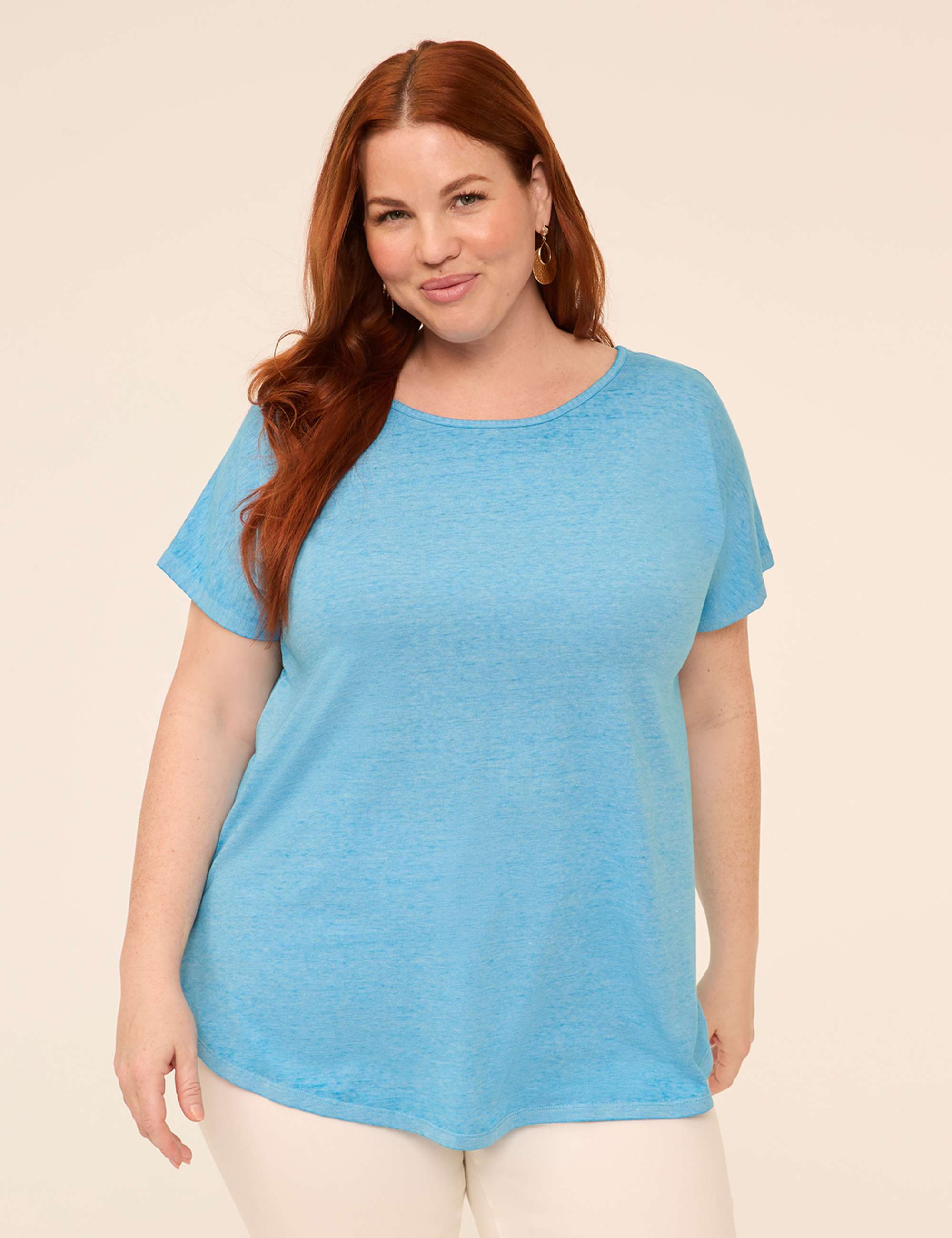 Scoop-Neck Strappy-Back Tee