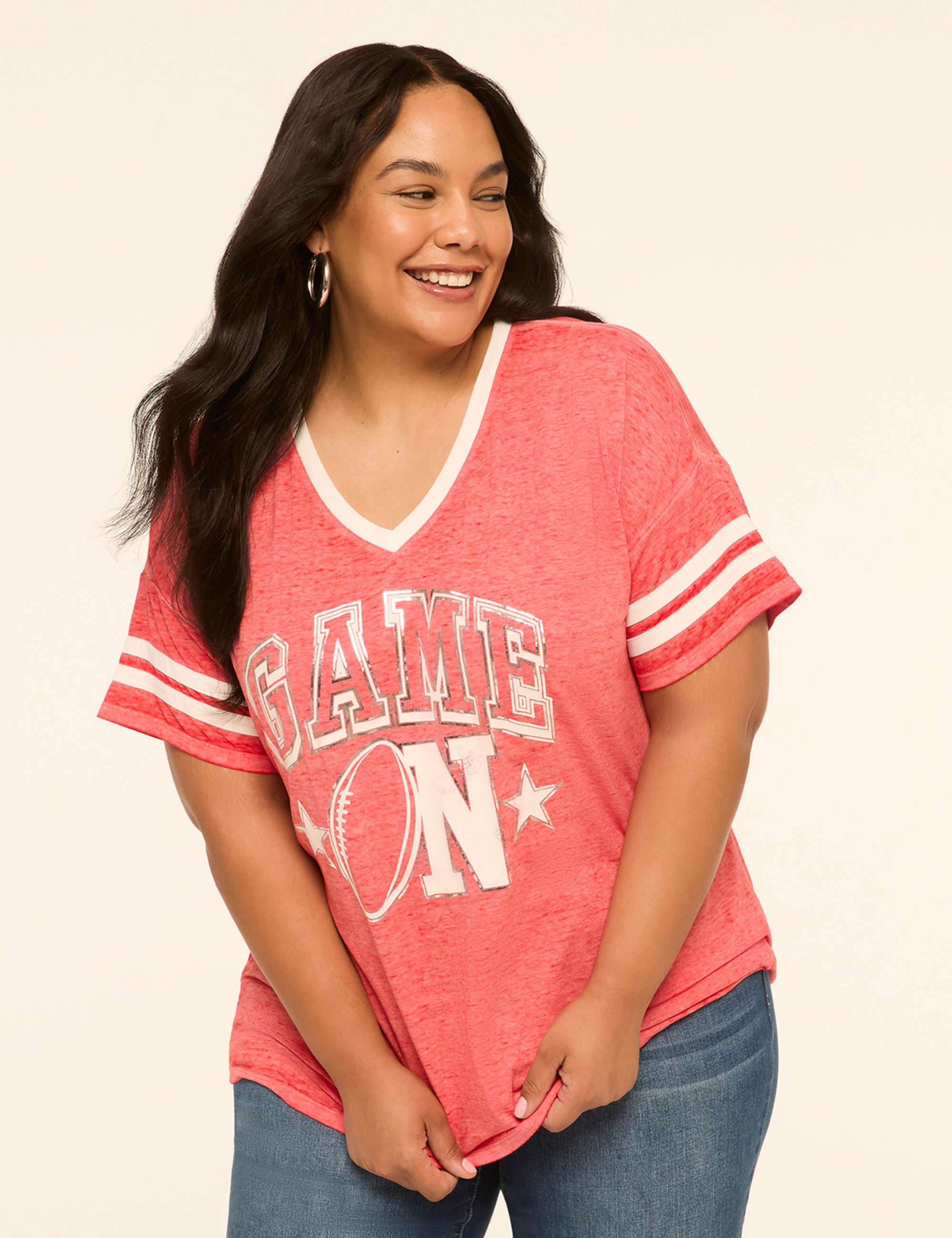 Distressed Game On Graphic Tee