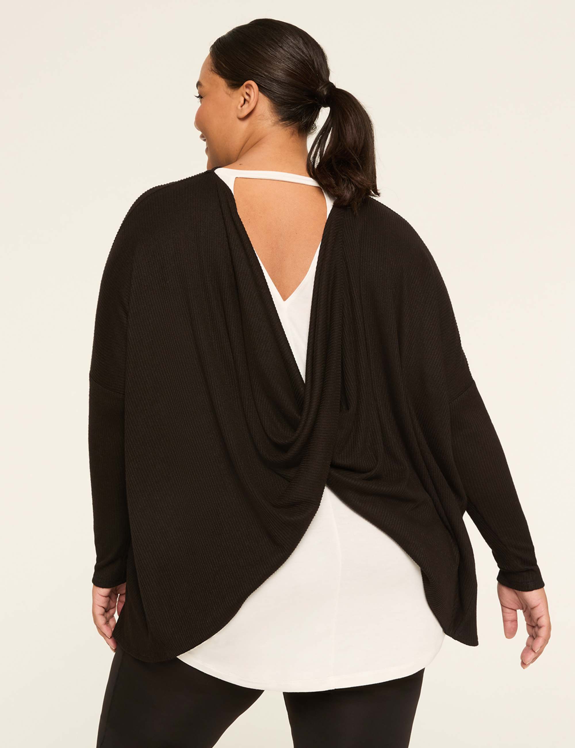 LIVI 3-Way Convertible Twist Soft Spun Overpiece