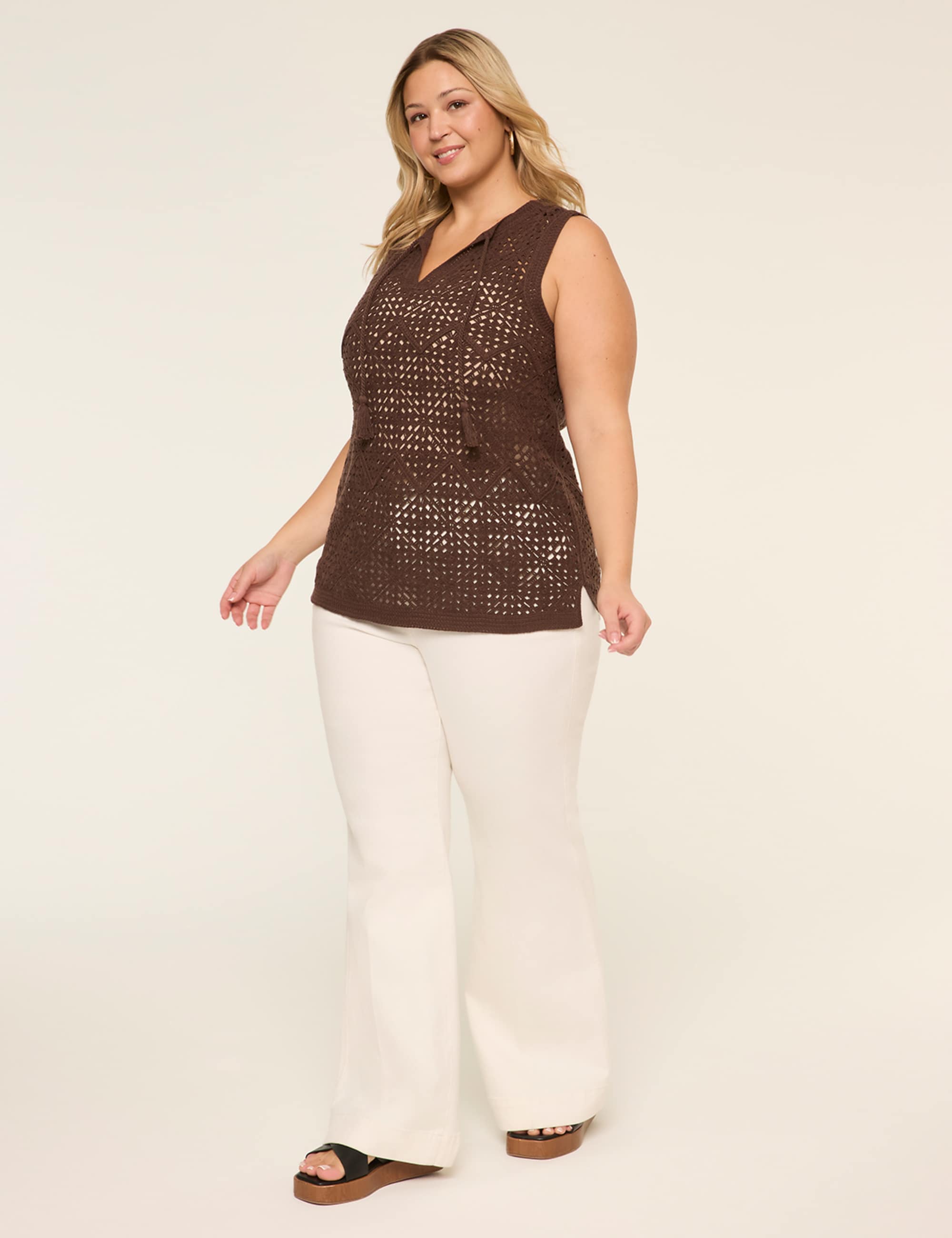 Tassel Tie Sweater Tank