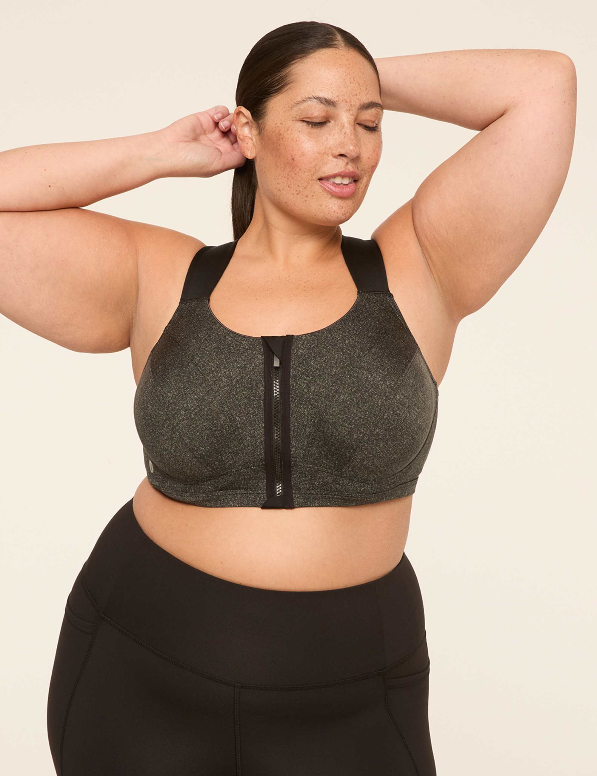 LIVI Max Support Comfort Zip-Front Sports Bra