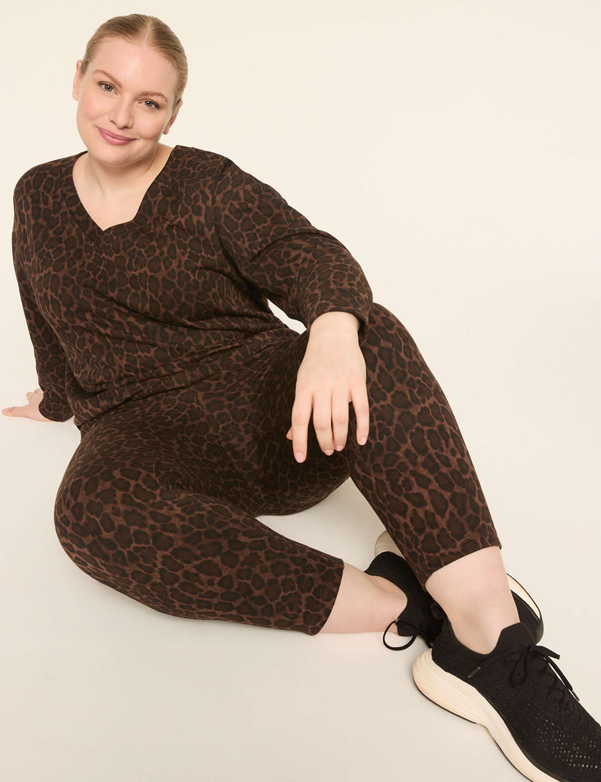 LIVI French Terry V-Neck Sweatshirt