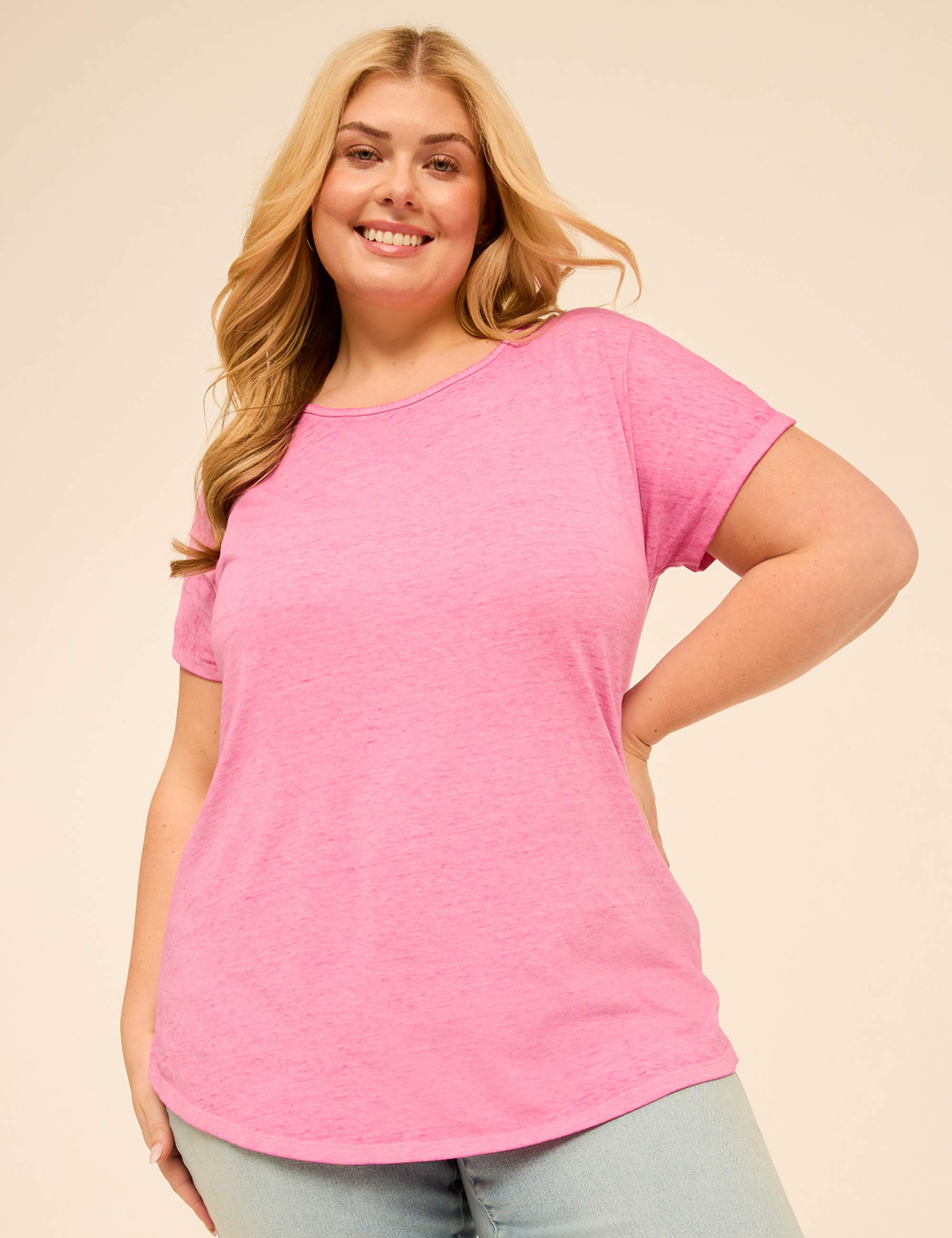 Scoop-Neck Strappy-Back Tee