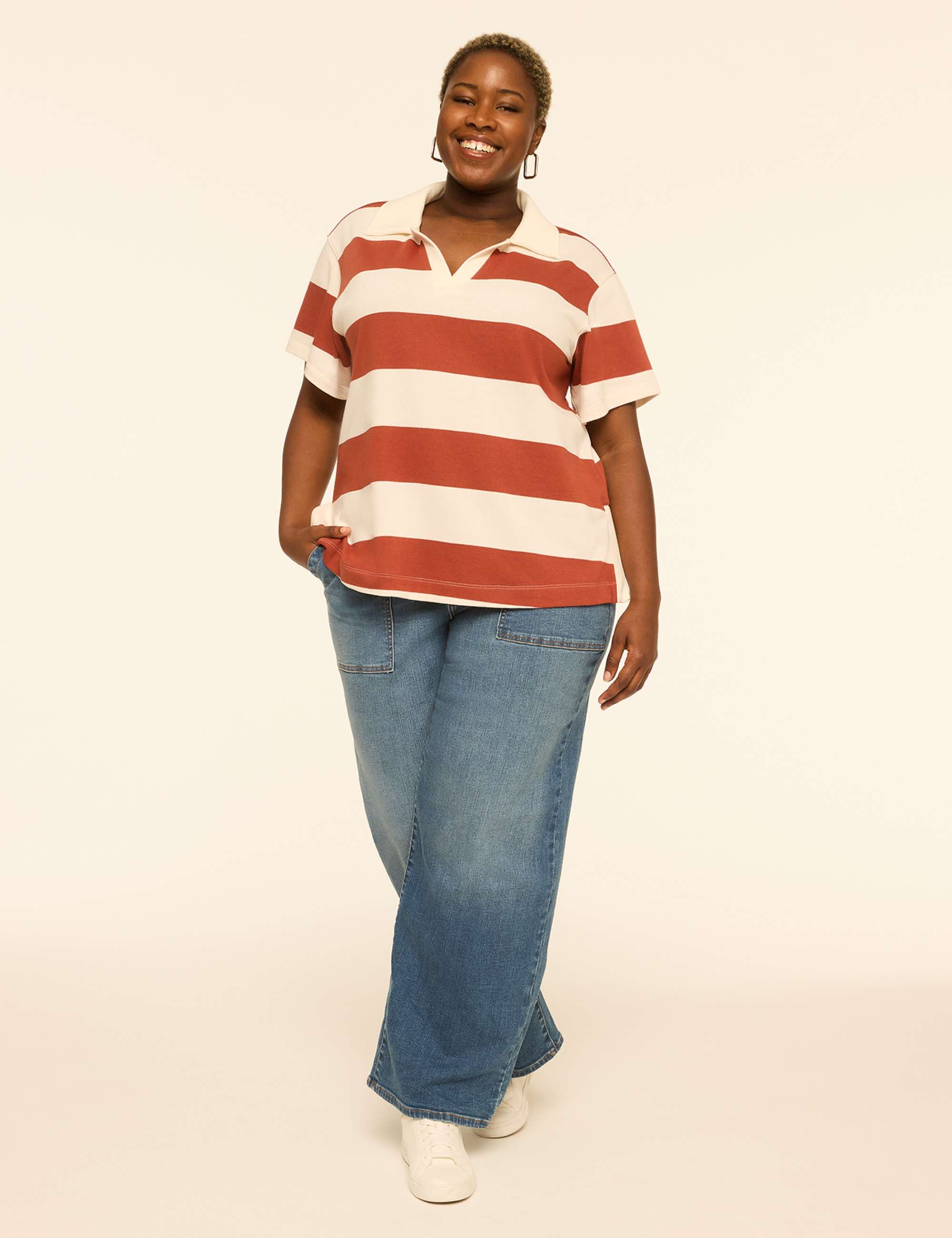 Short-Sleeve French Terry Polo