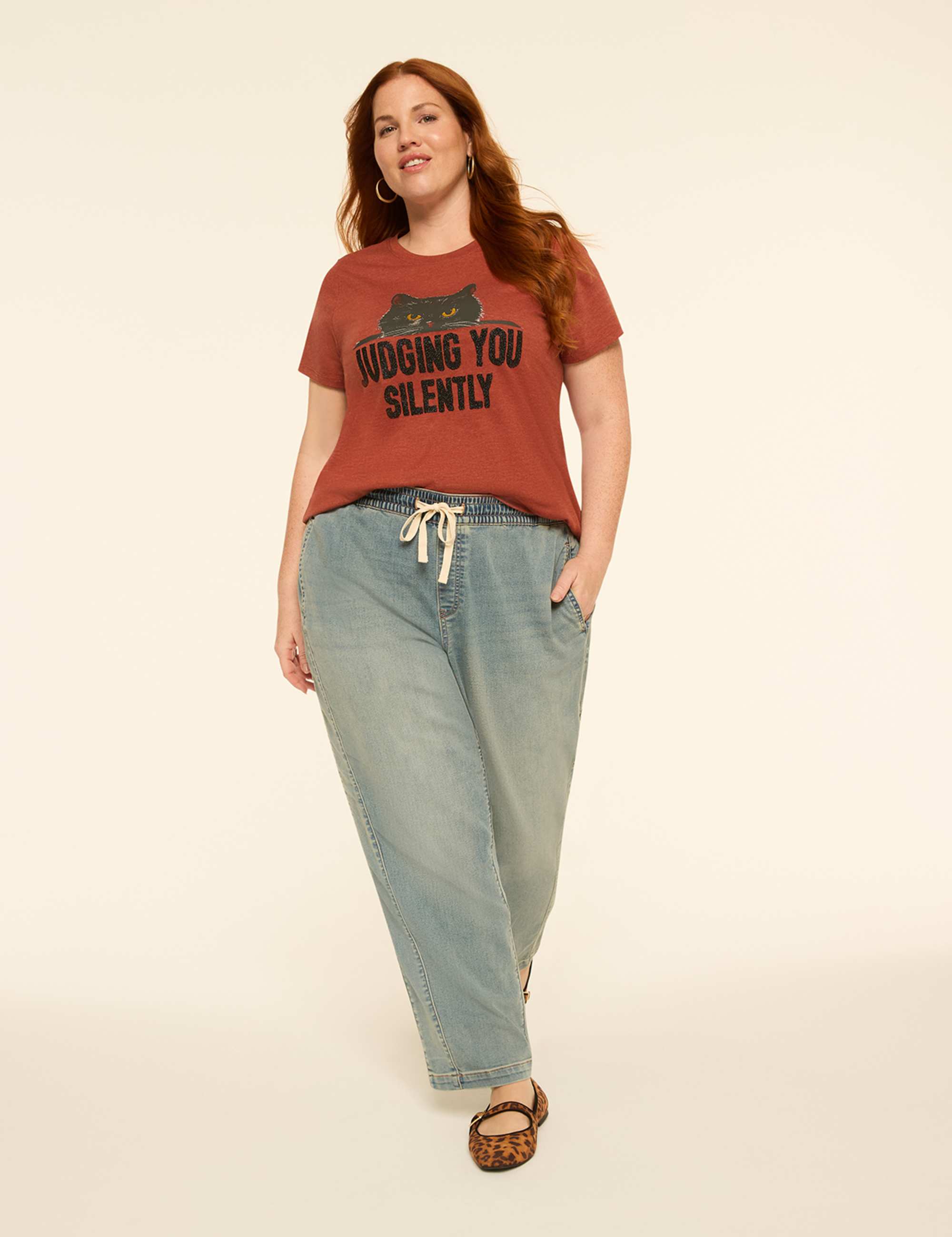 Glitter Judging You Silently Graphic Tee