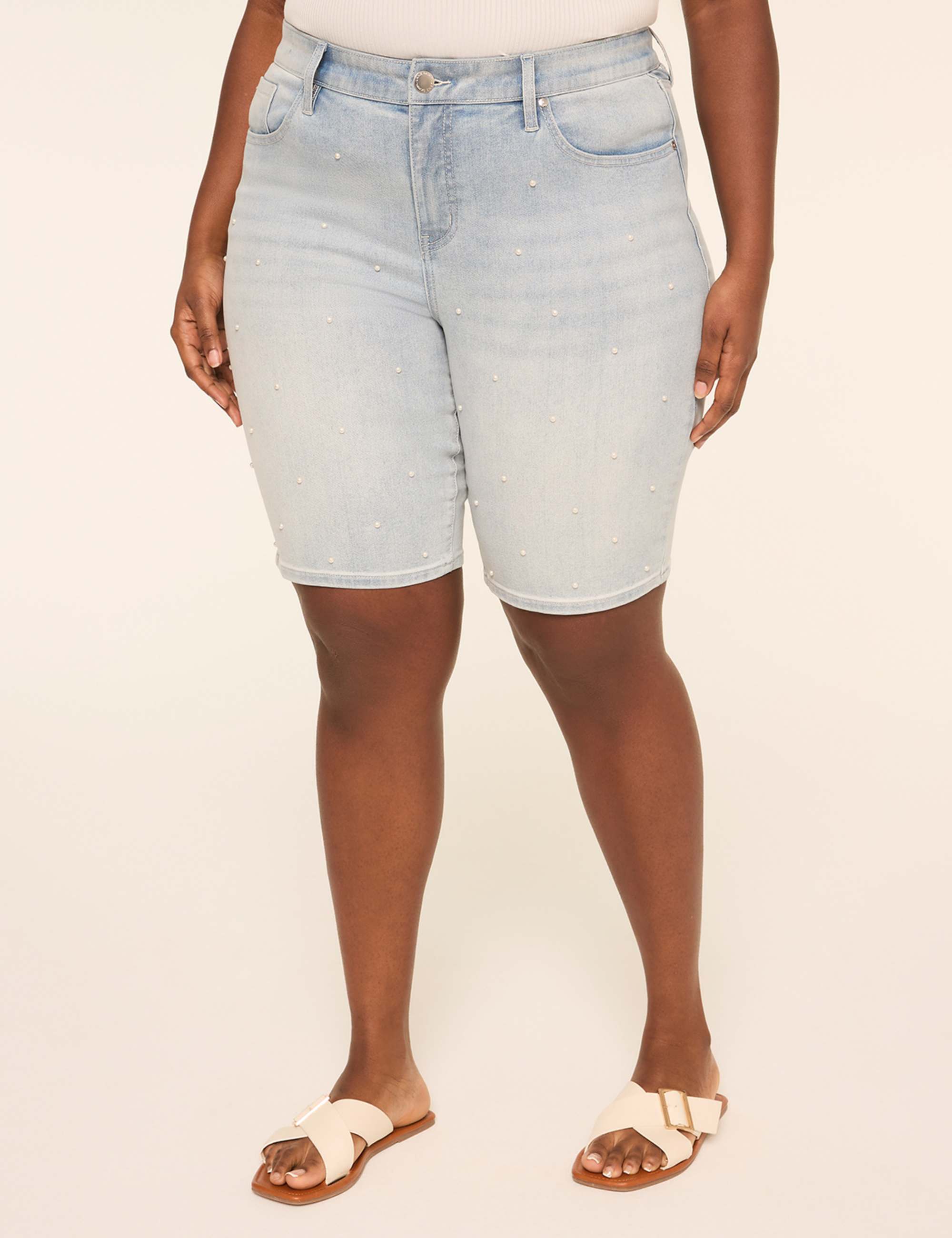Genius Embellished Fitted 10" Bermuda Short