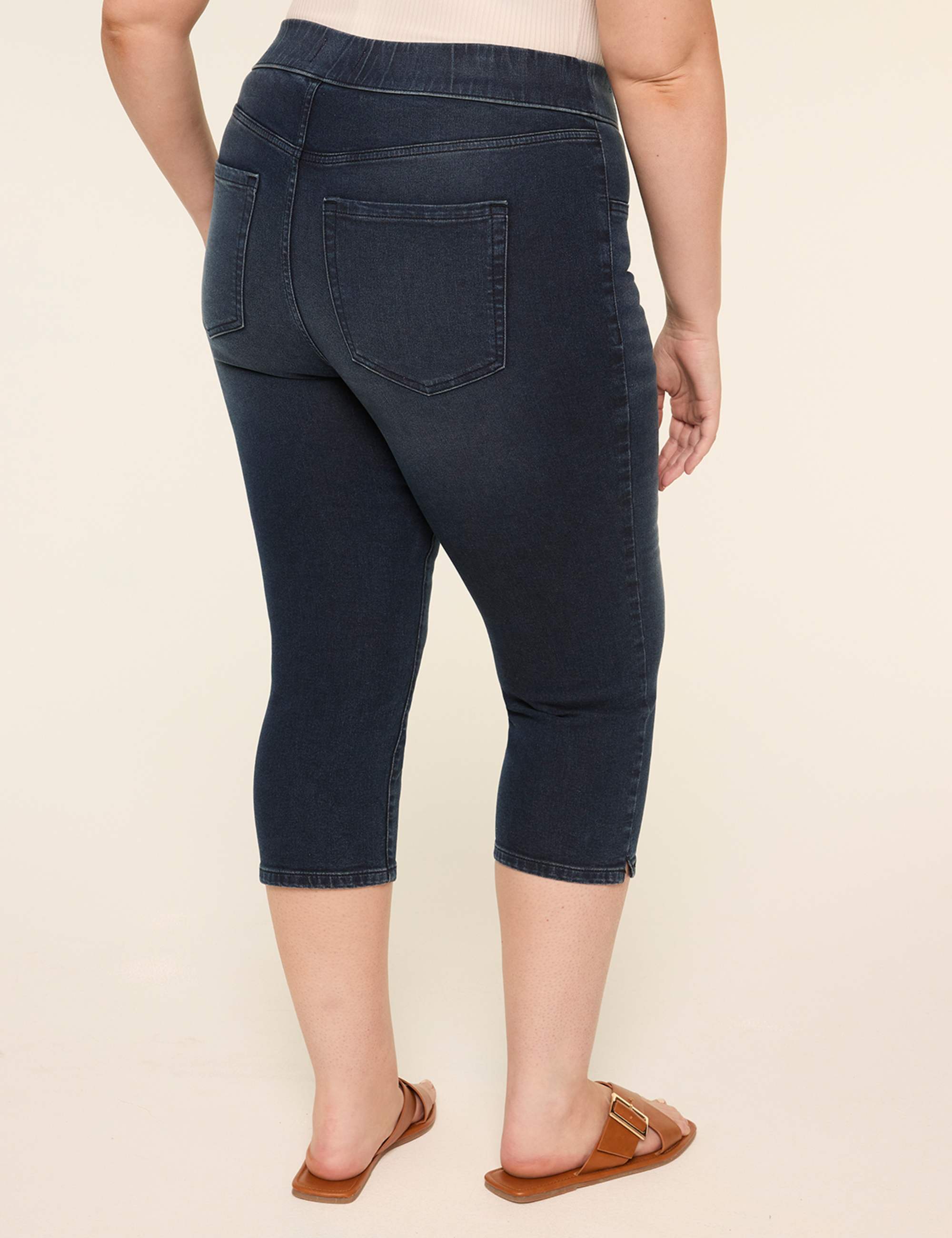 Pull-On High-Rise Pedal Jegging