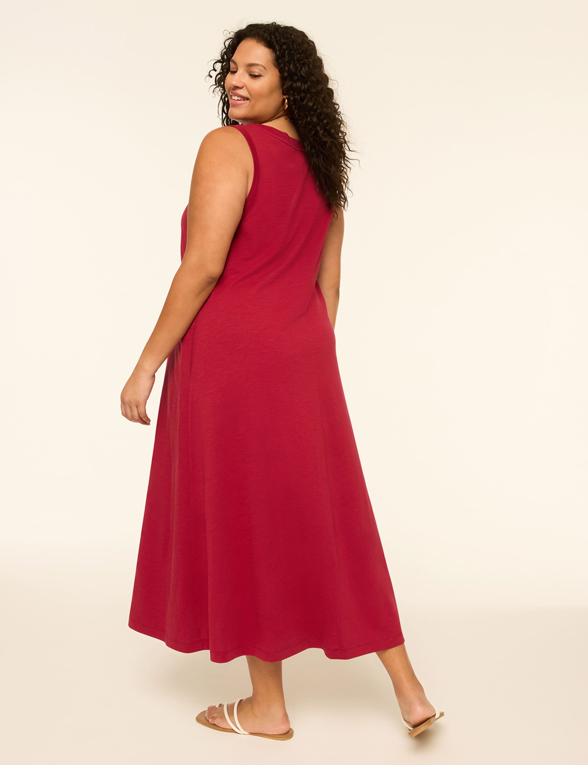 Sleeveless Easy Swing Dress