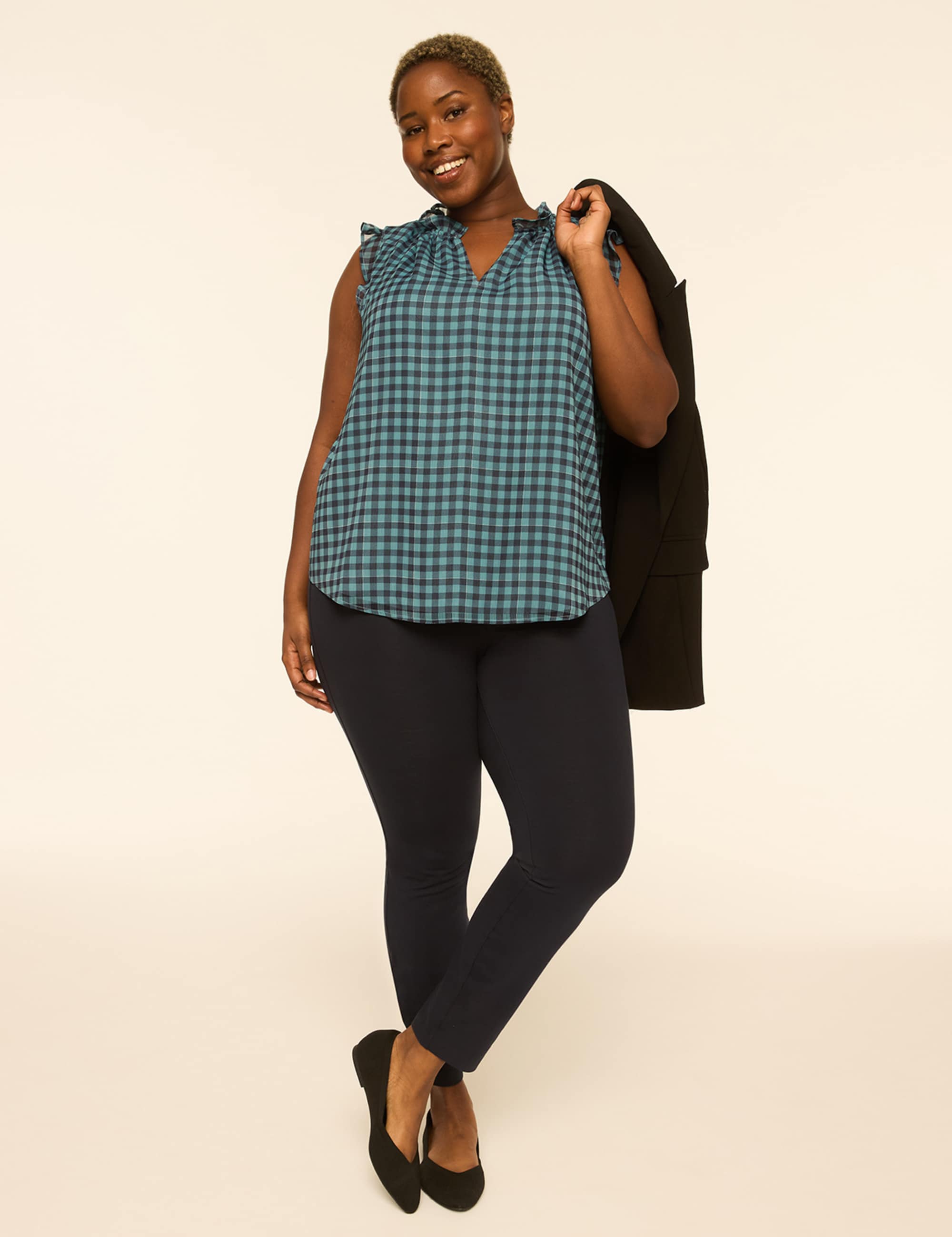 Knit Pull-On High-Rise Skinny Ankle Pant