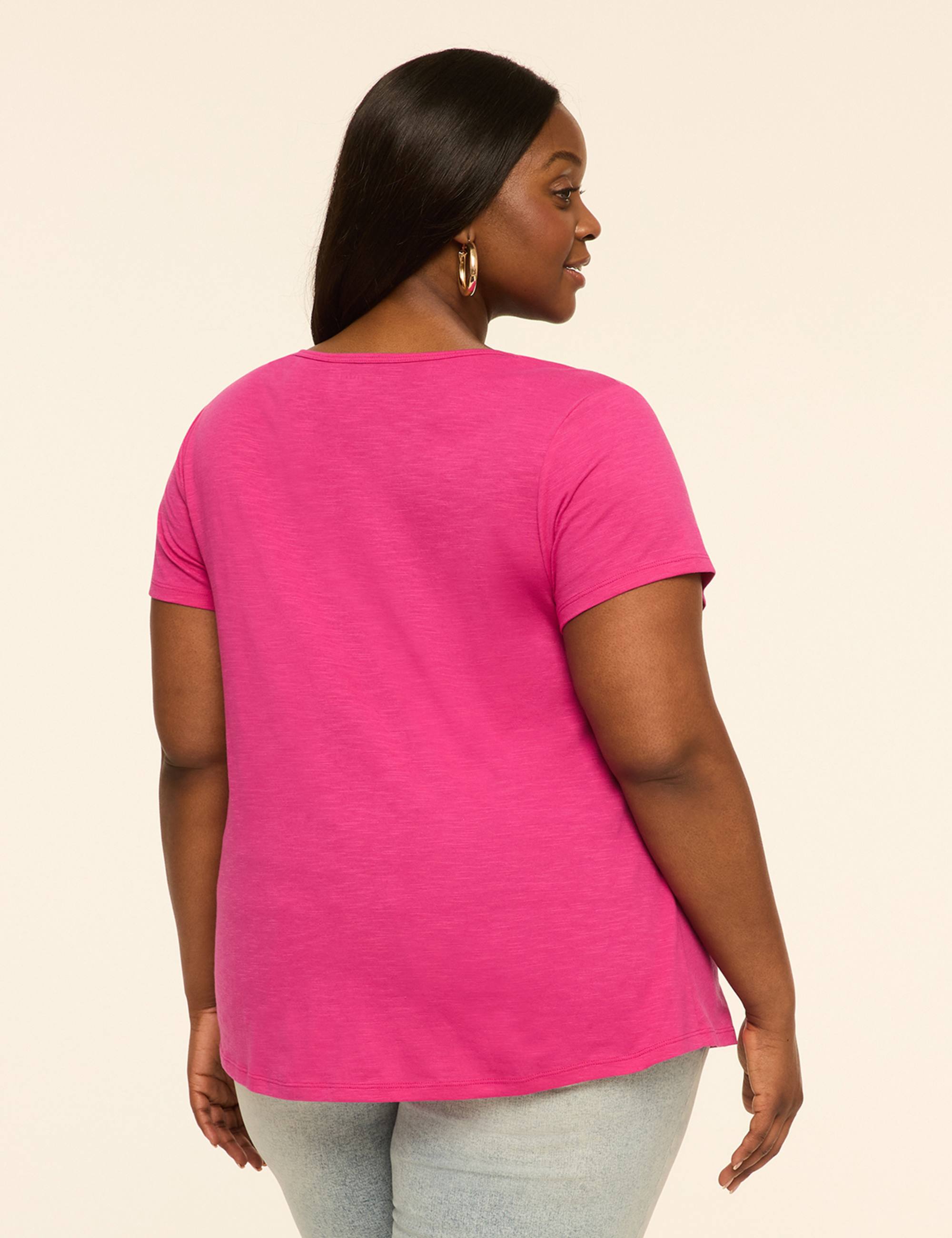 Scoop-Neck Keyhole Top