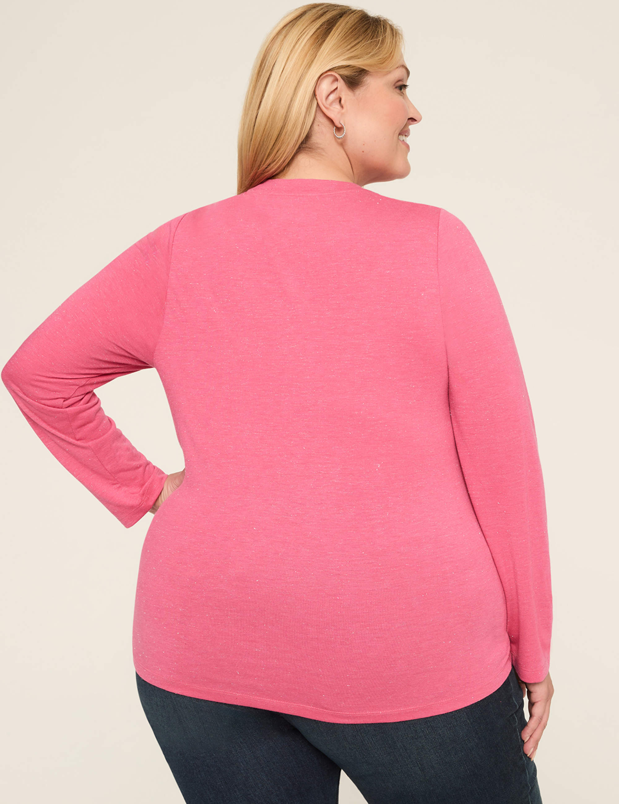Sparkle Long-Sleeve Layering Tee