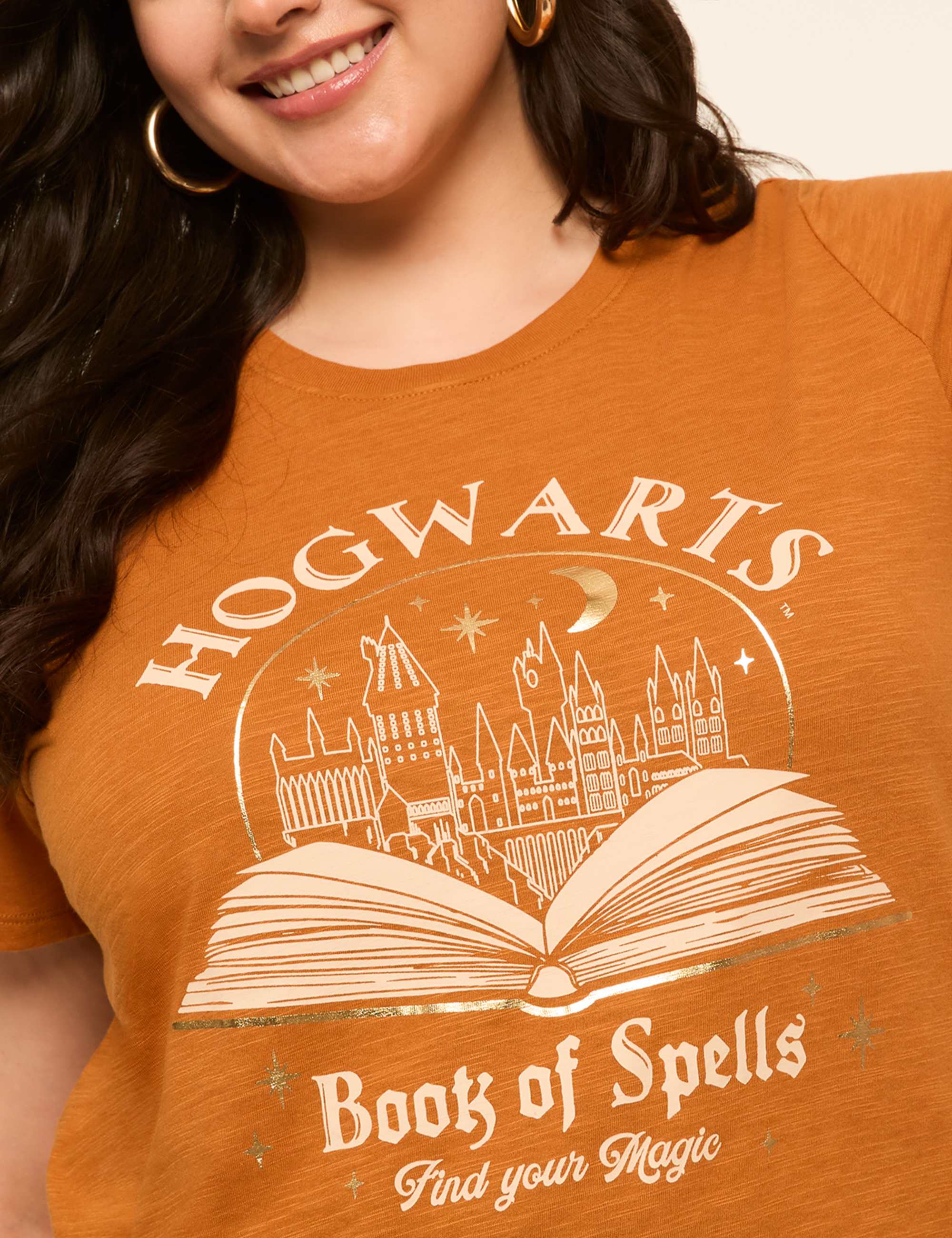 Foiled Hogwarts Book Of Spells Graphic Tee