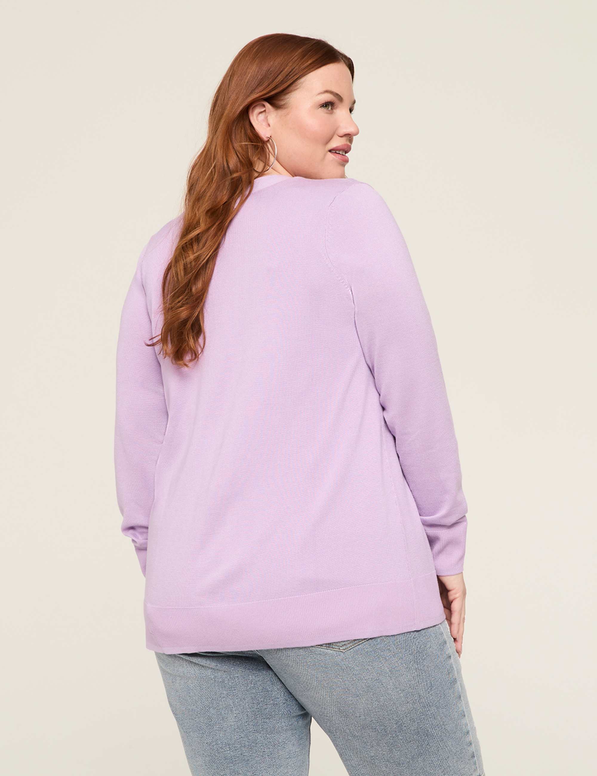 Modern Long-Sleeve Open-Front Cardigan