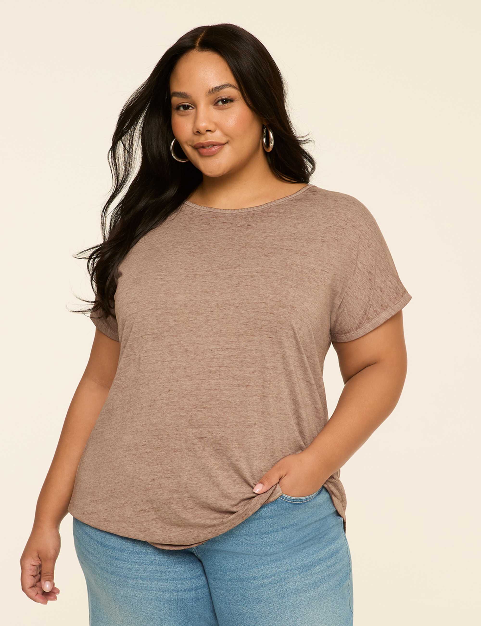 Scoop-Neck Strappy-Back Tee