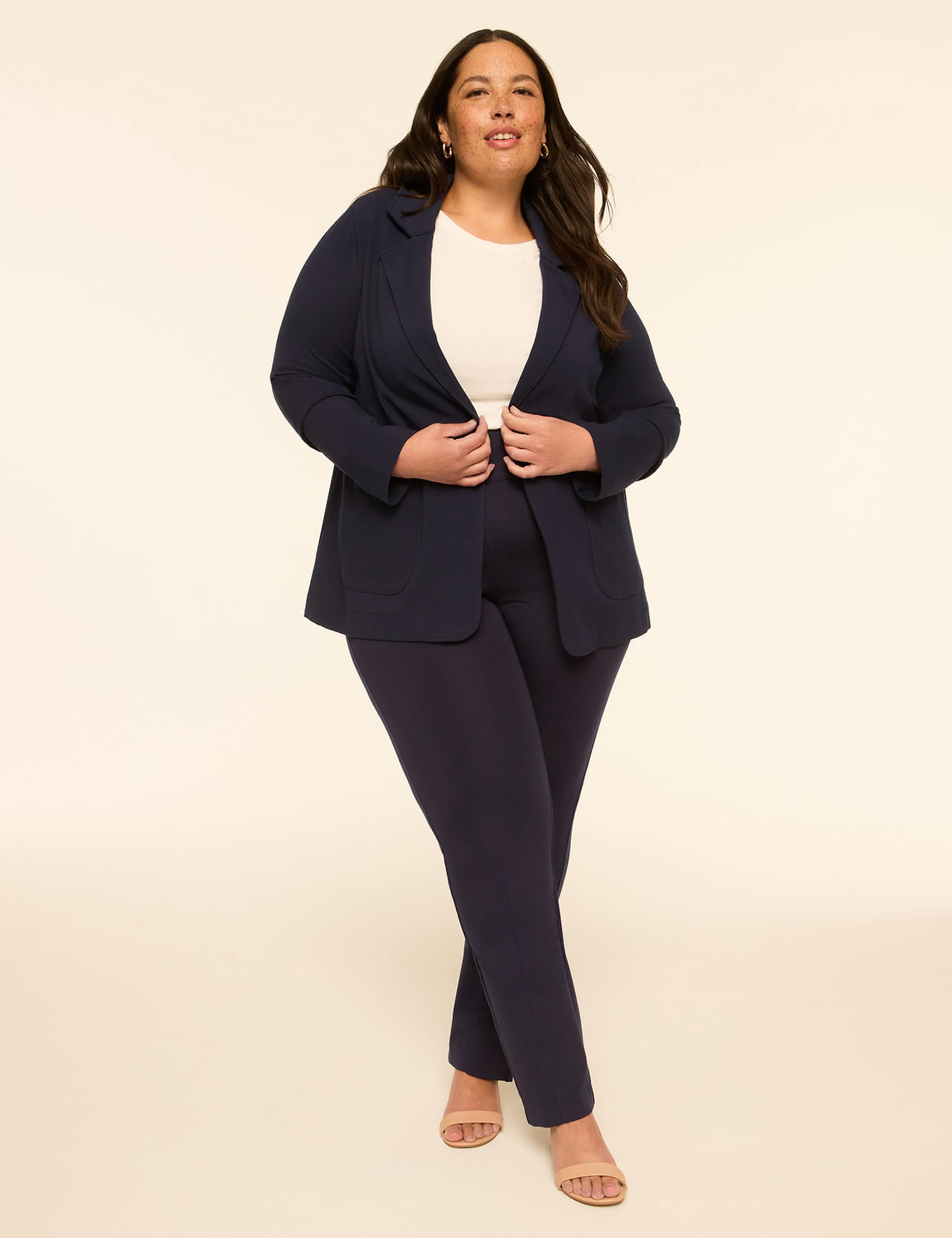 Ponte Pull-On High-Rise Straight Pant