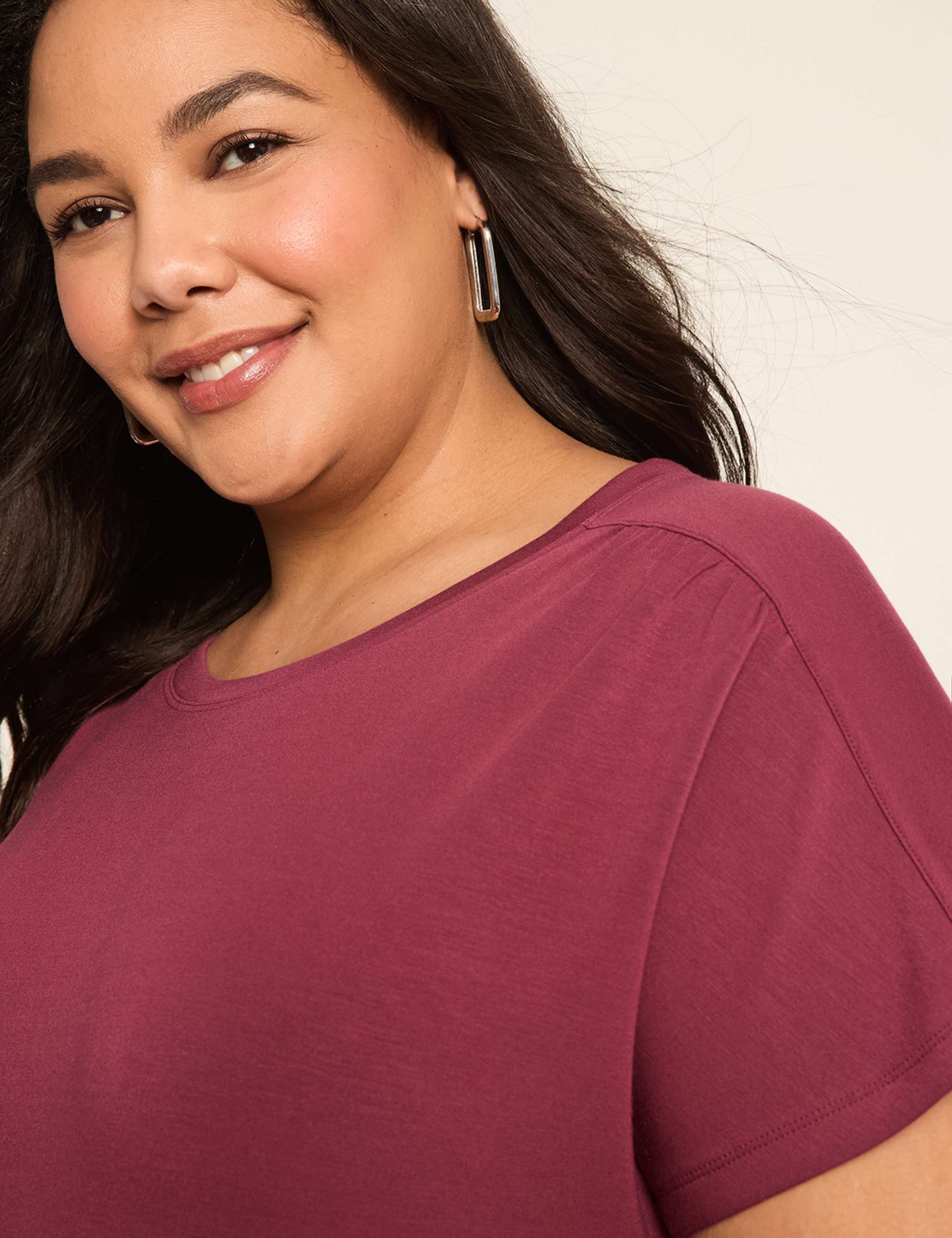 Journey Dolman-Sleeve Shirred-Shoulder Top