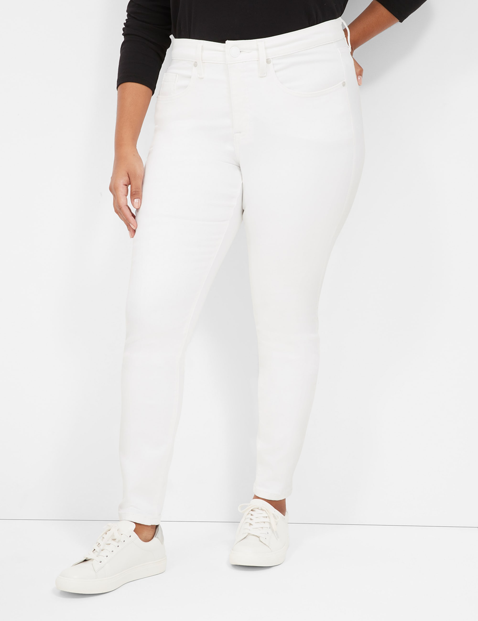 360 Flex Signature Fit White Skinny Jean