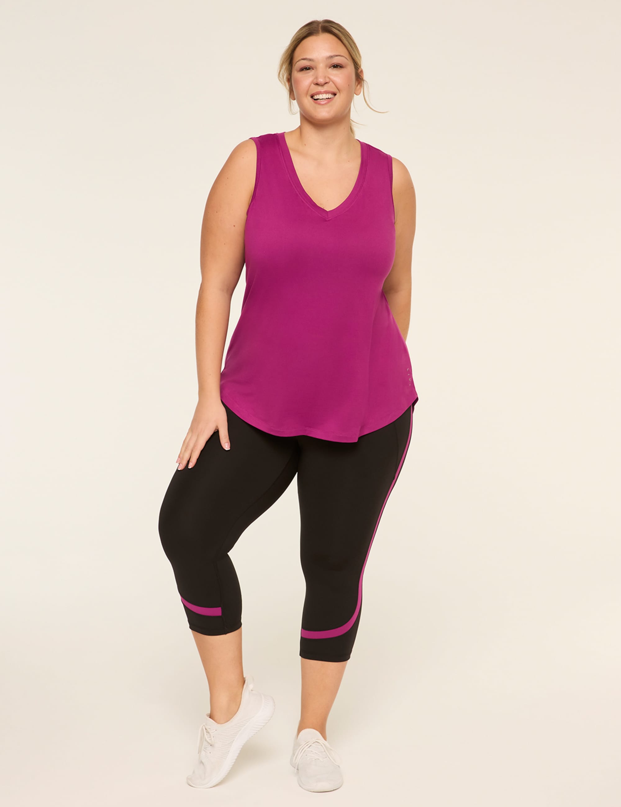 LIVI Soft Ruched-Back Tank