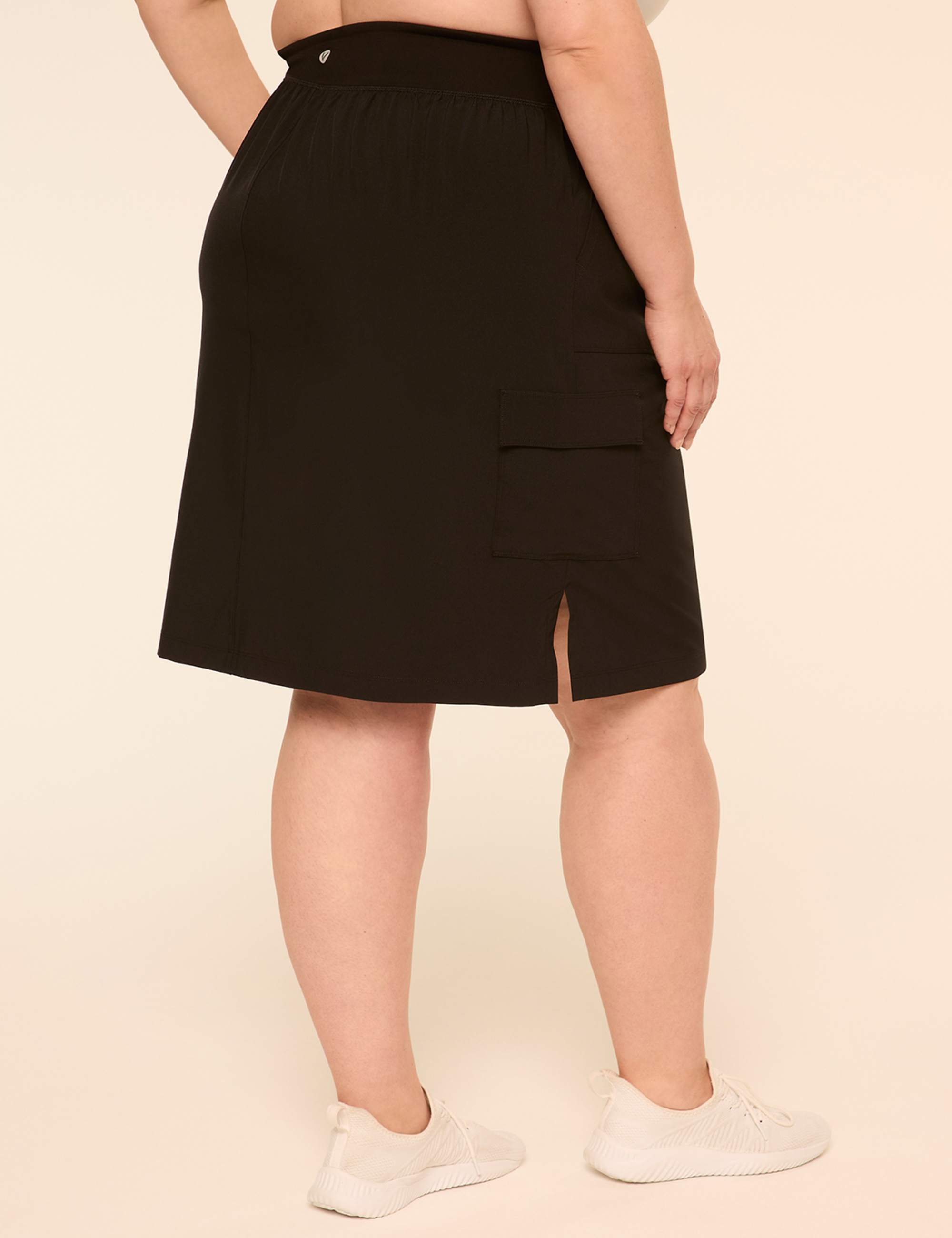 LIVI Stretch Woven Midi Skirt