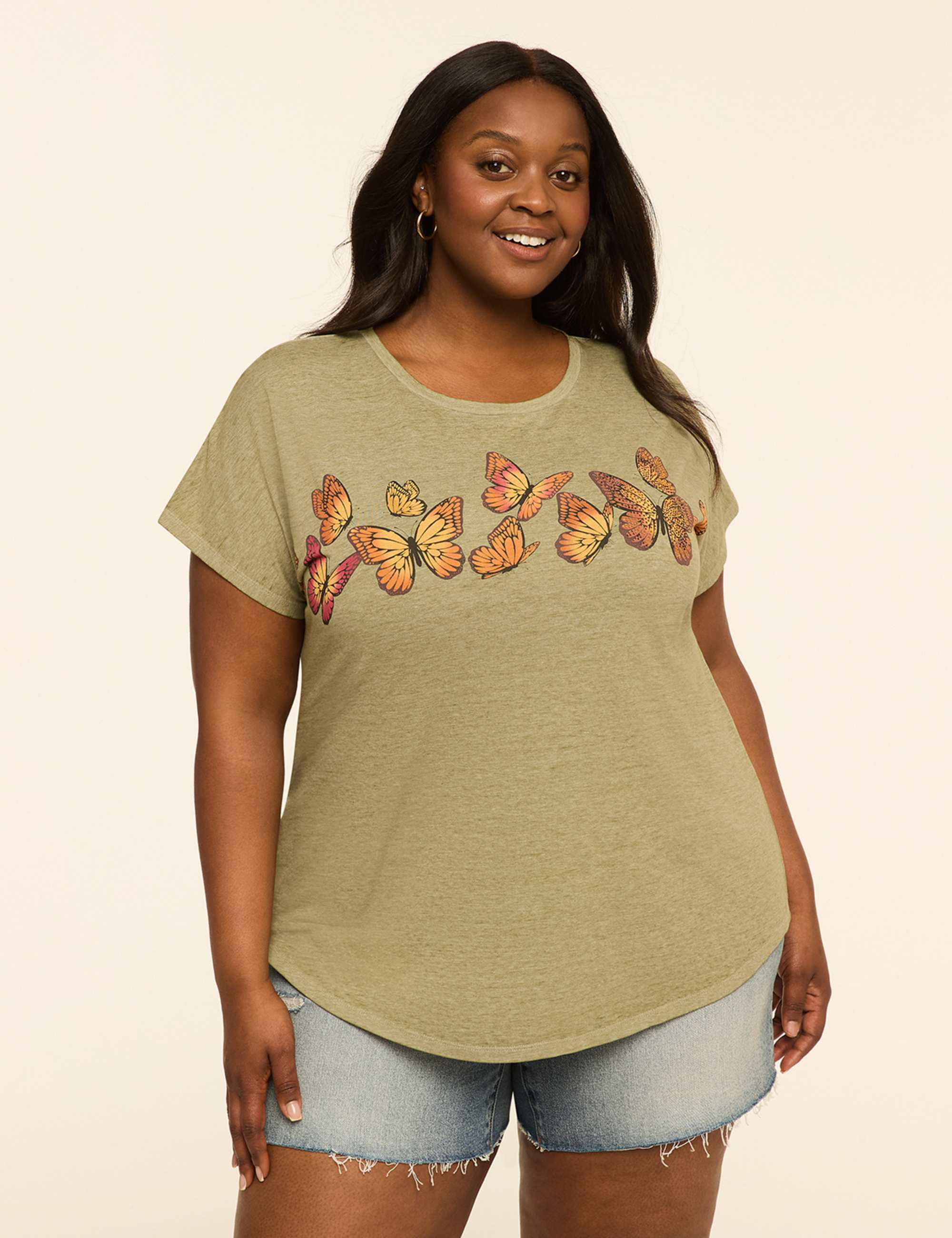 Rhinestone Butterflies Graphic Tee