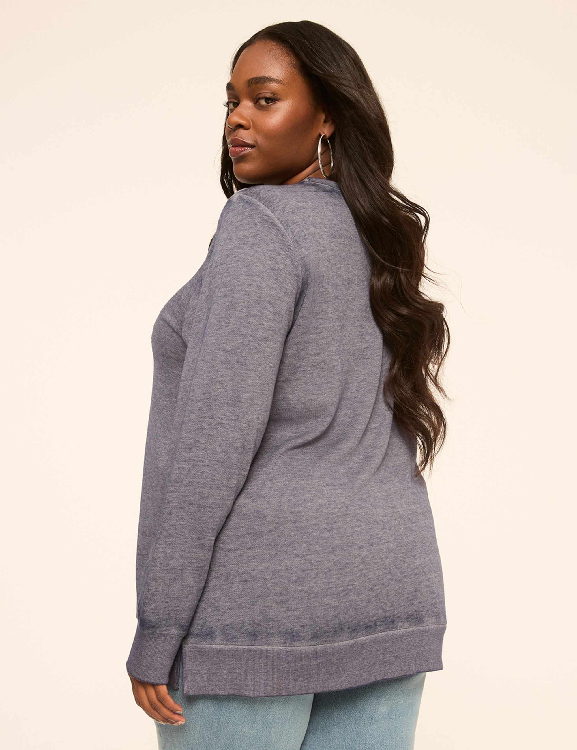 Embellished Touchdown Graphic Sweatshirt