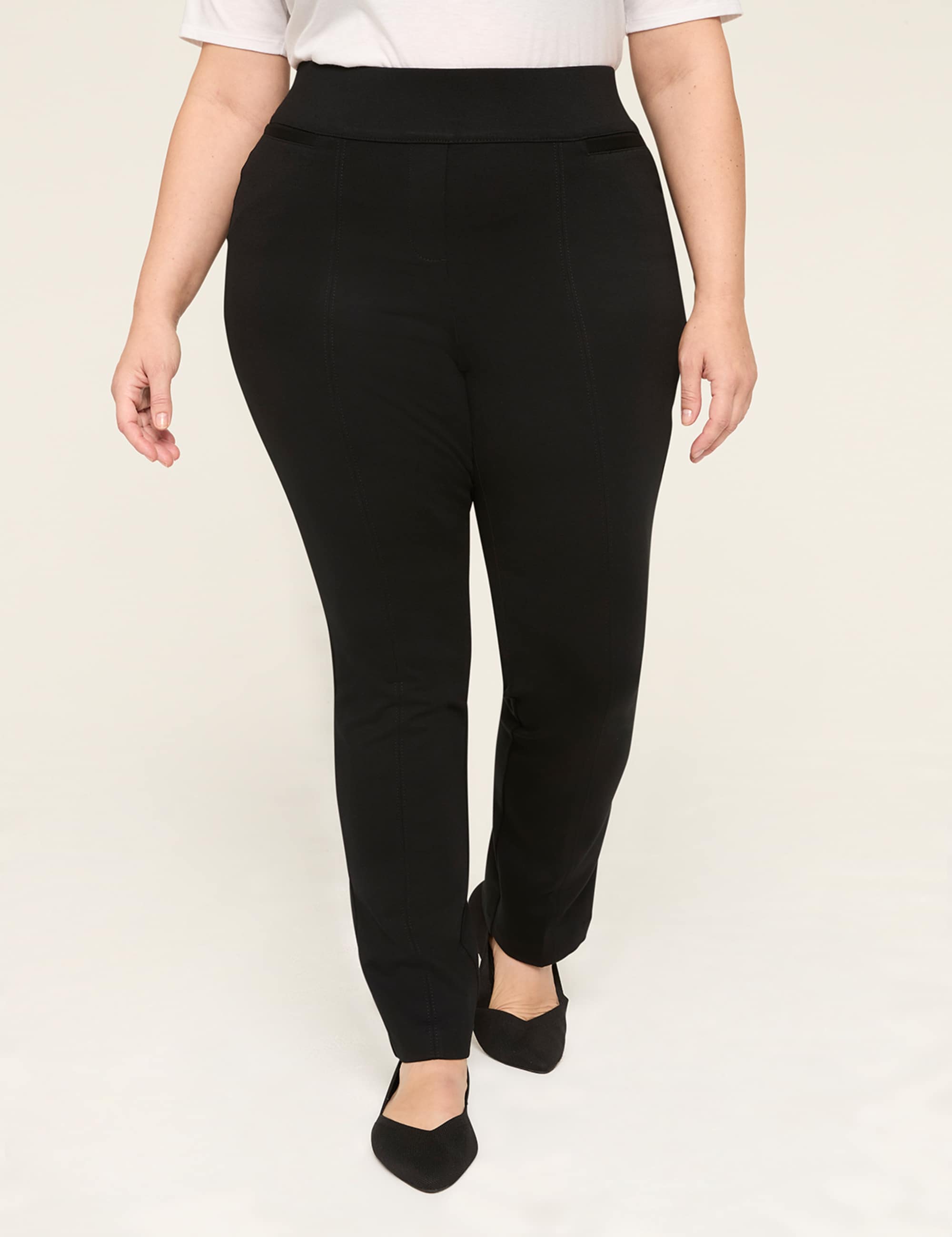Ponte Pull-On High-Rise Straight Pant