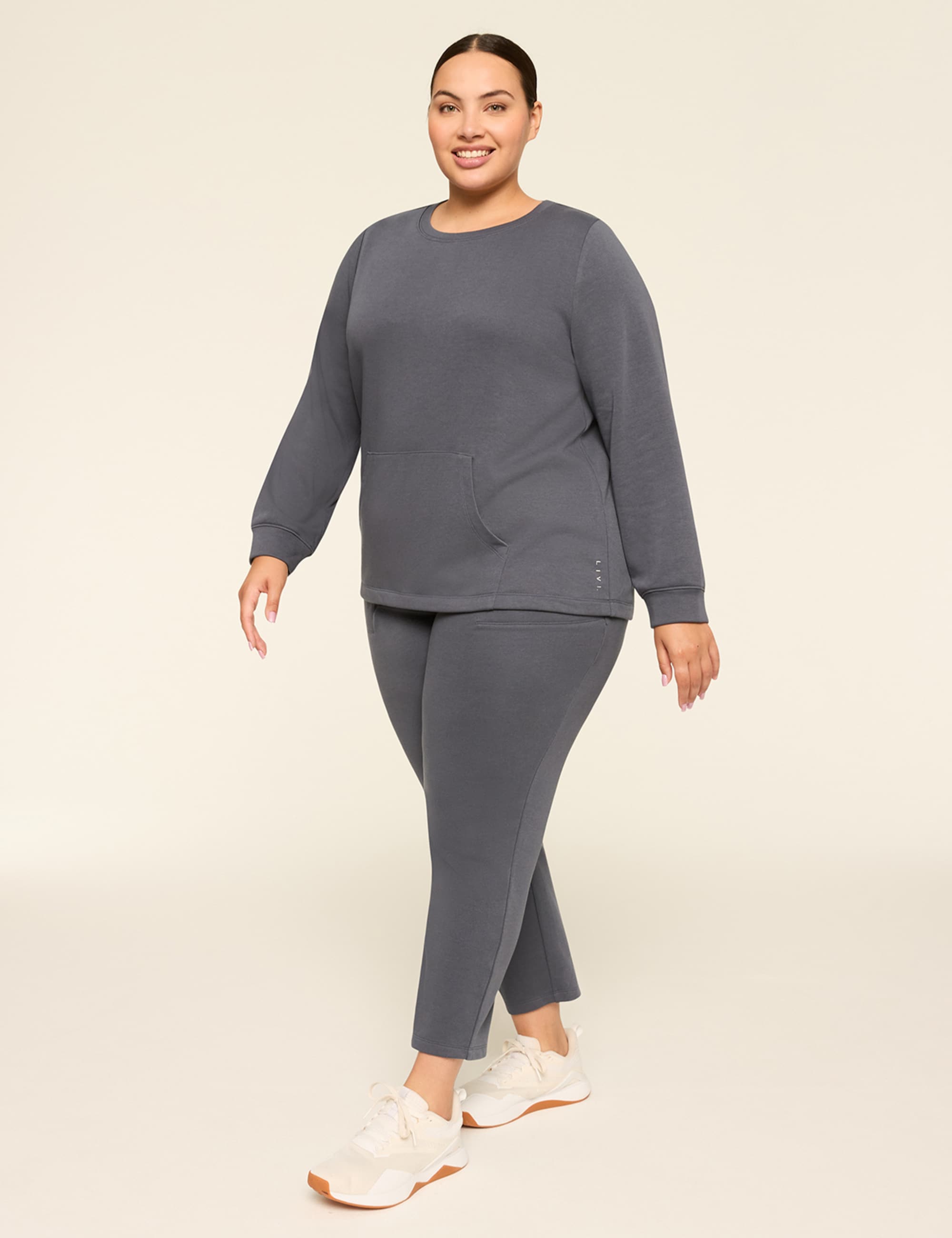 LIVI Crew-Neck French Terry Sweatshirt