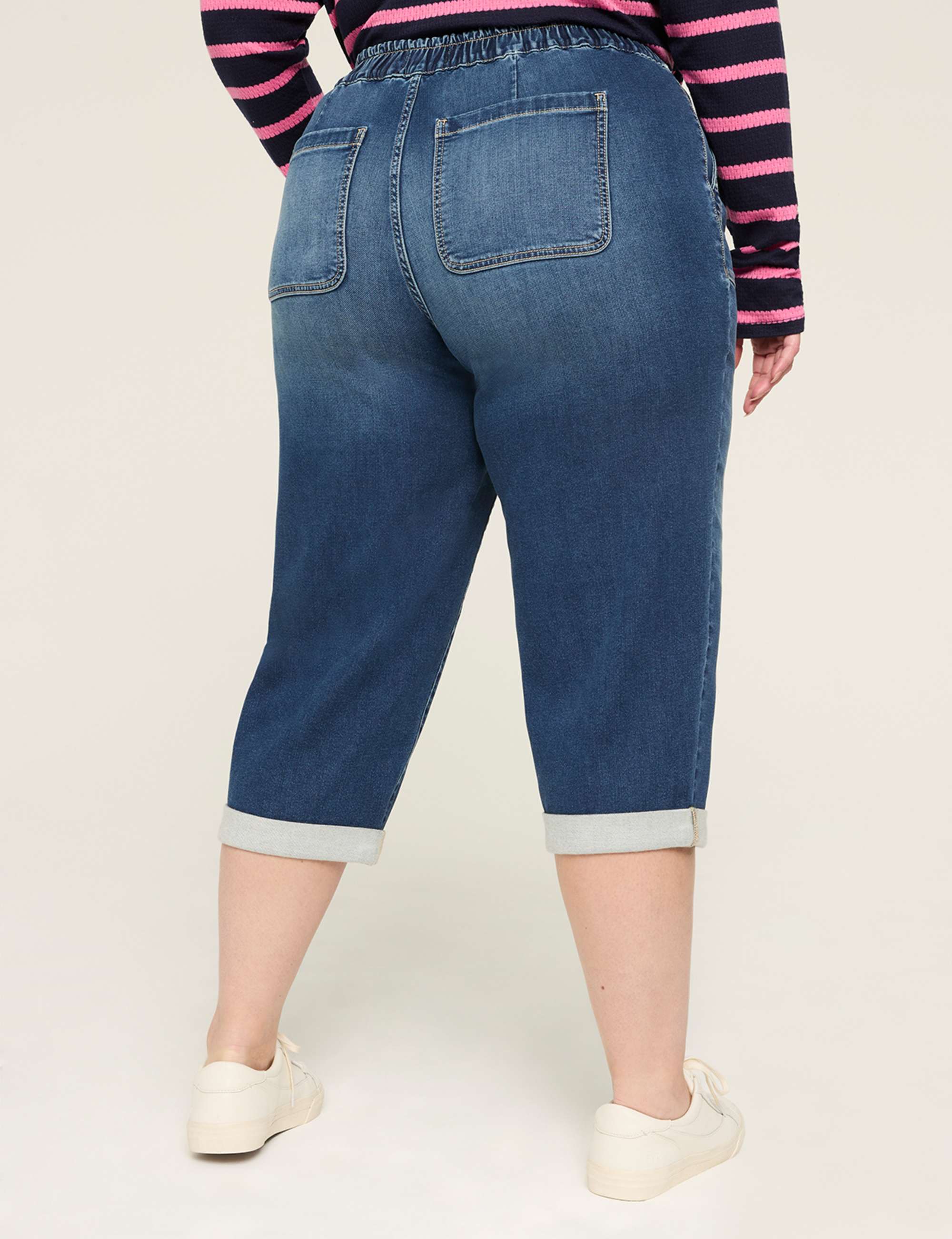Cloud Knit Pull-On High-Rise Capri