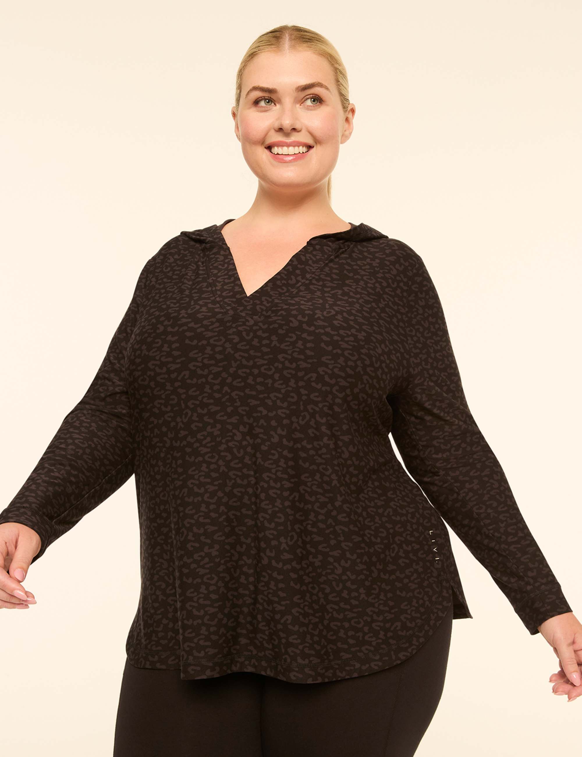 LIVI Soft Long-Sleeve V-Neck Hoodie