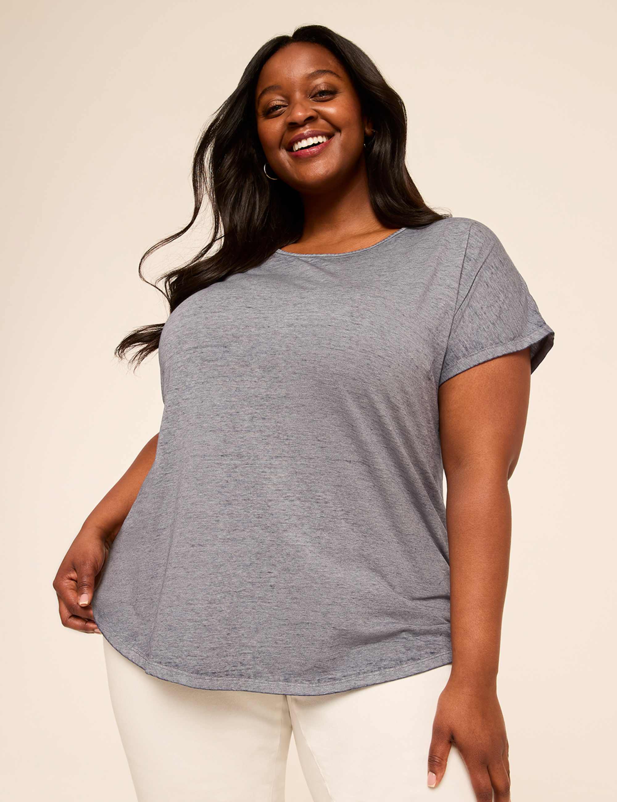 Scoop-Neck Strappy-Back Tee
