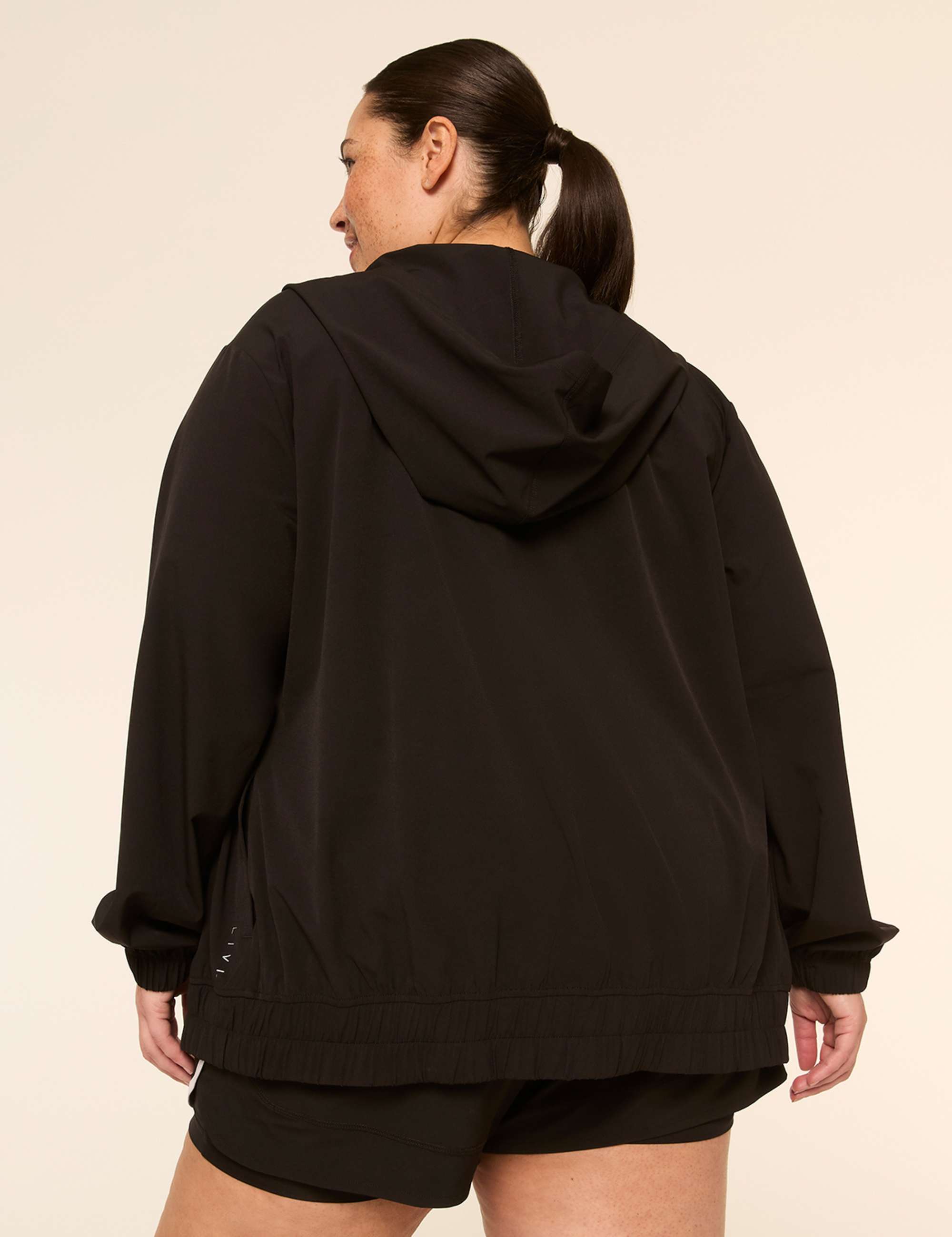 LIVI Stretch Woven Full-Zip Hooded Jacket
