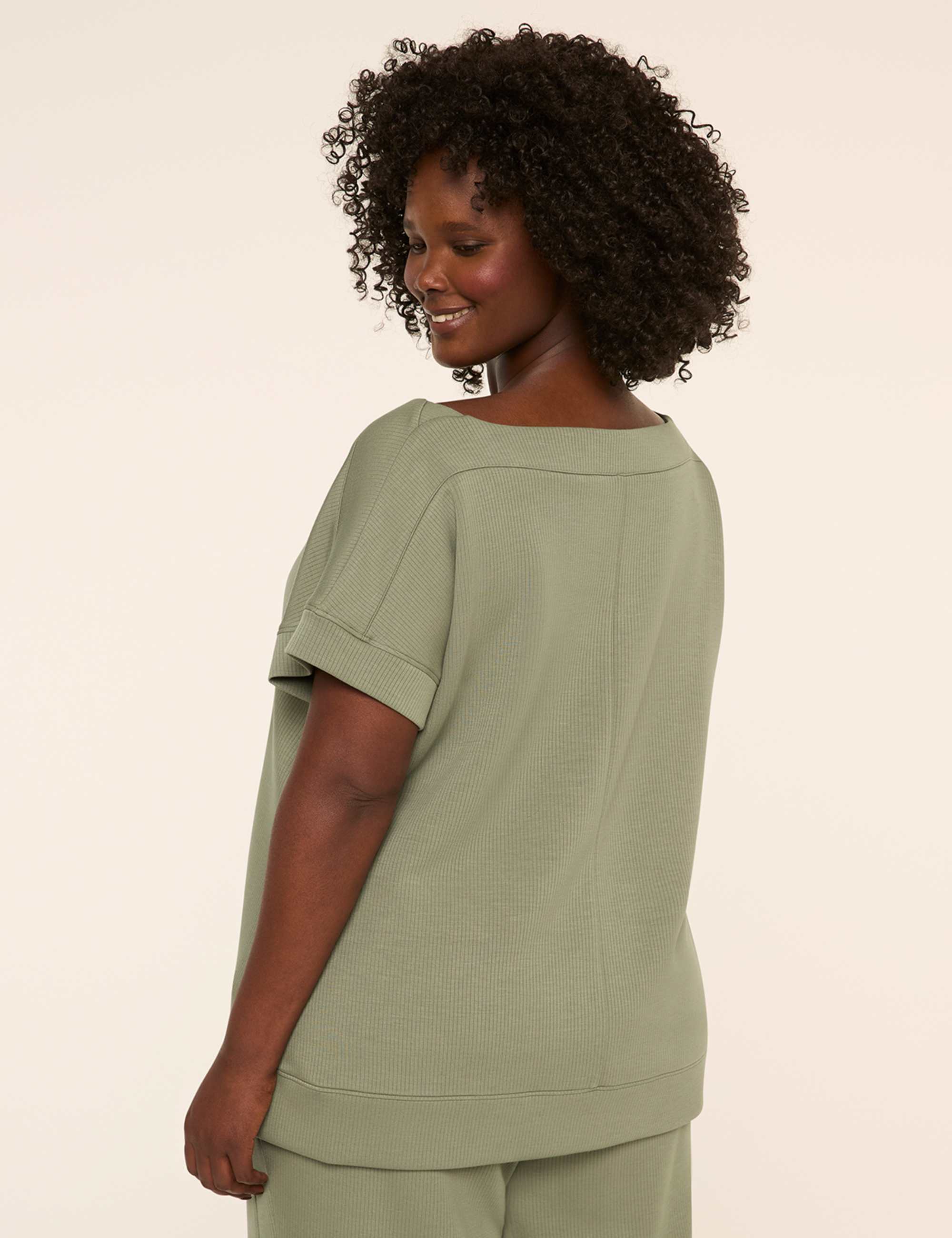 LIVI Ribbed Journey Boatneck Top
